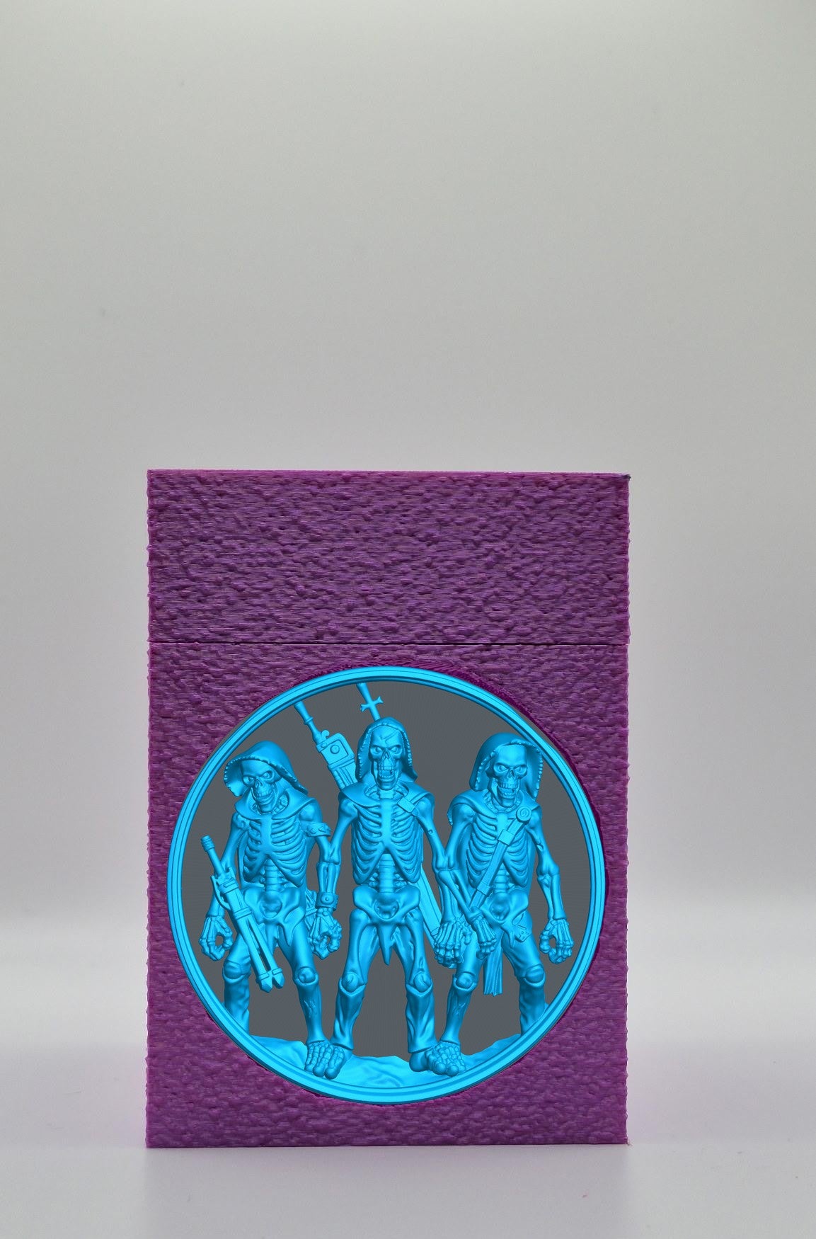 Skeleton Army Card Box — Purple