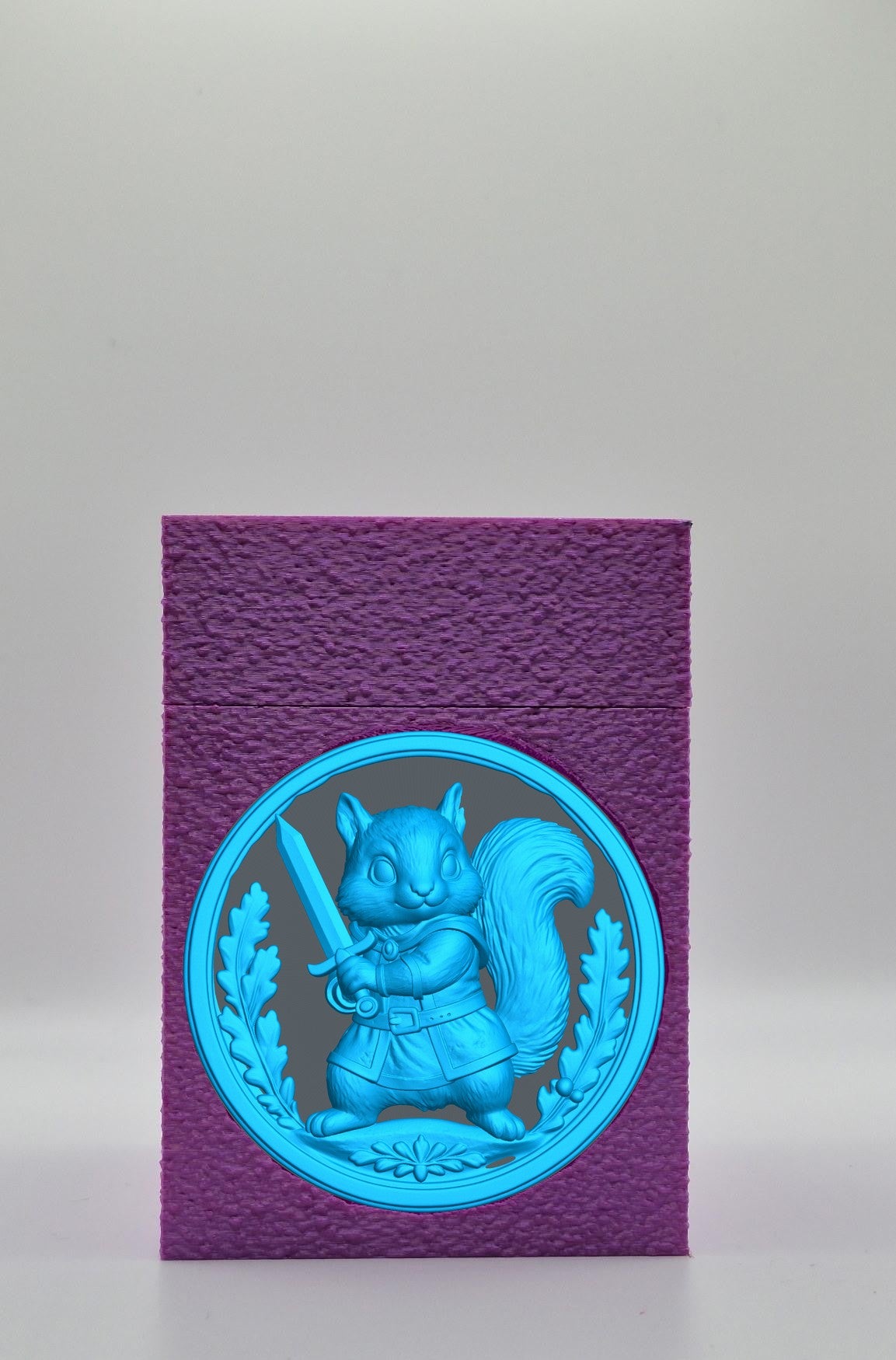 Squirrel Card Box — Purple