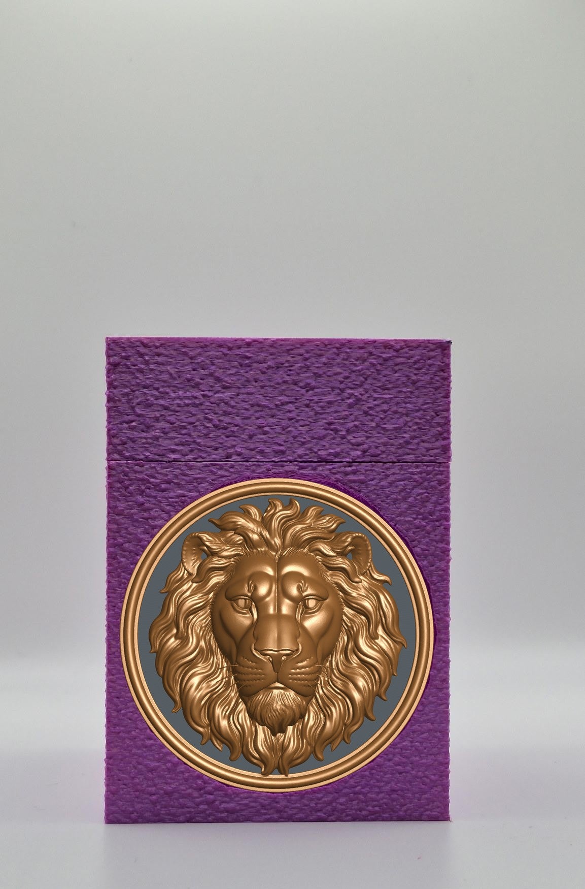 Lion Card Box — Purple