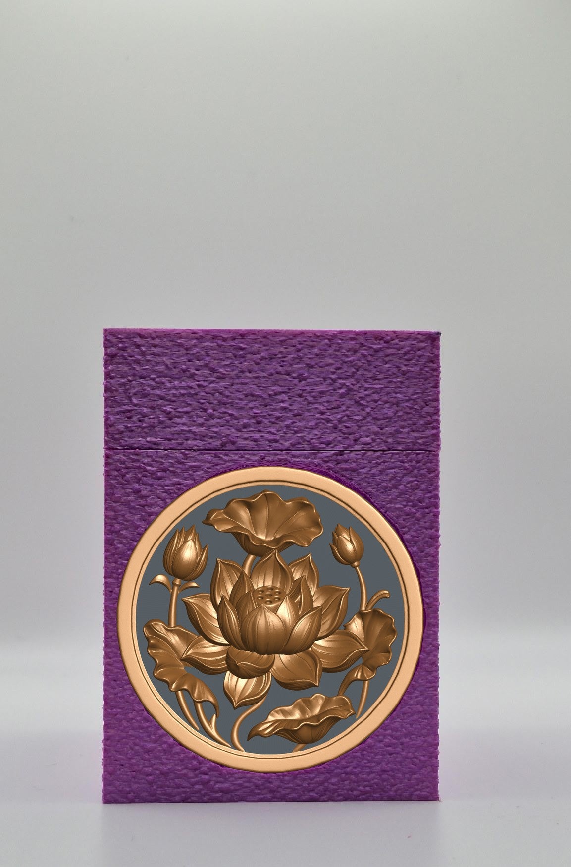 Lotus Card Box — Purple