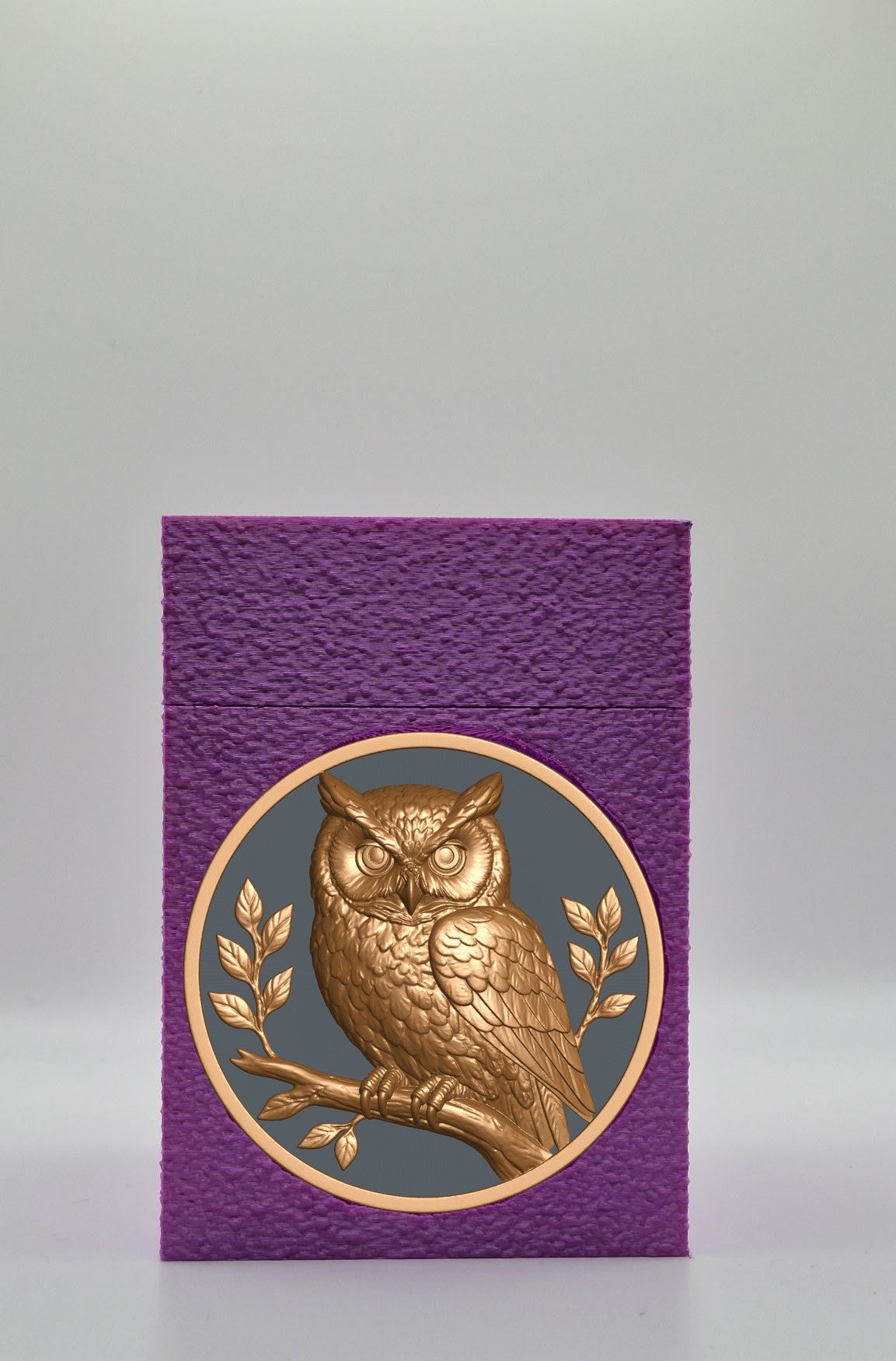 Owl Card Box — Purple