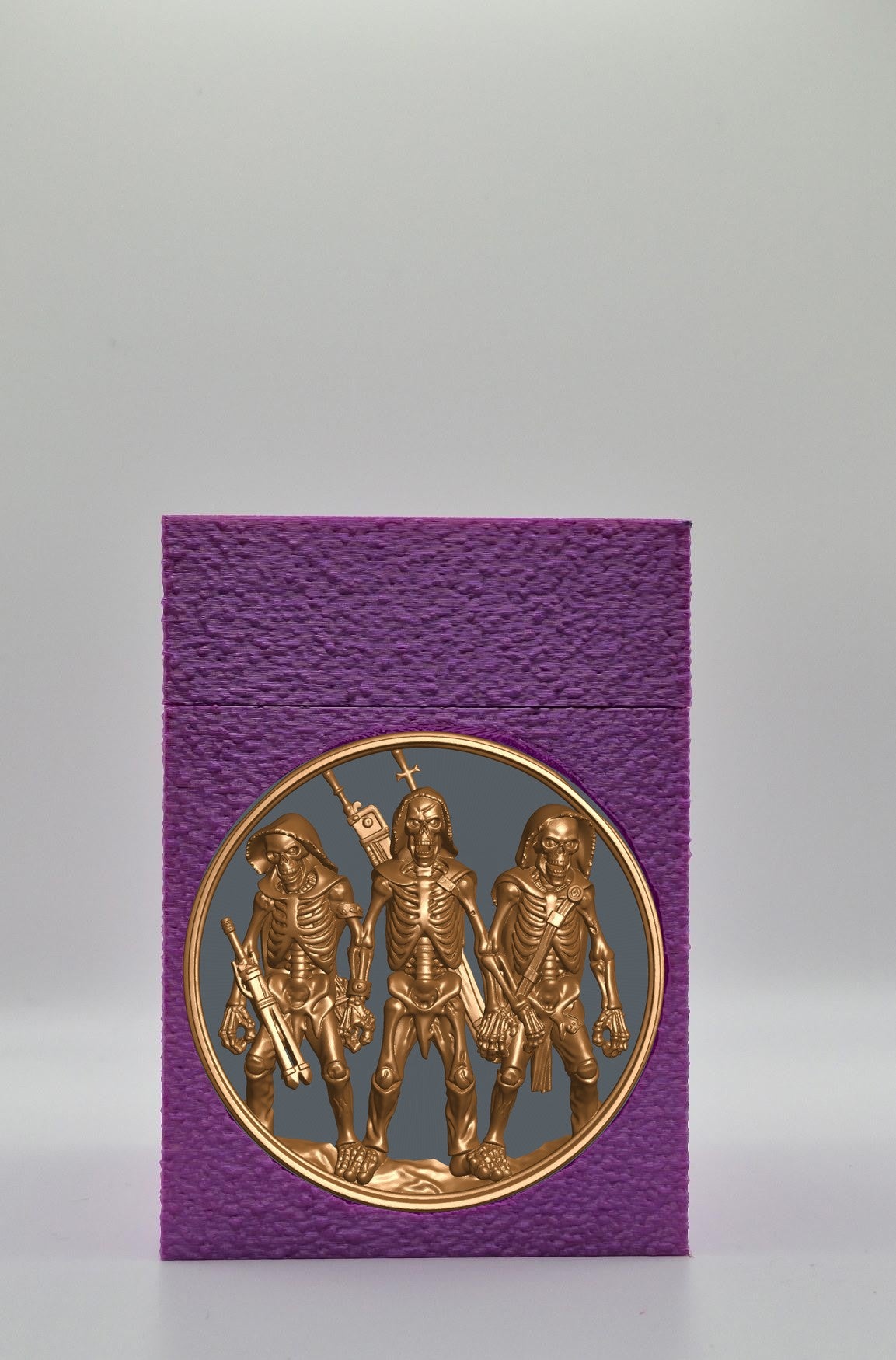 Skeleton Army Card Box — Purple