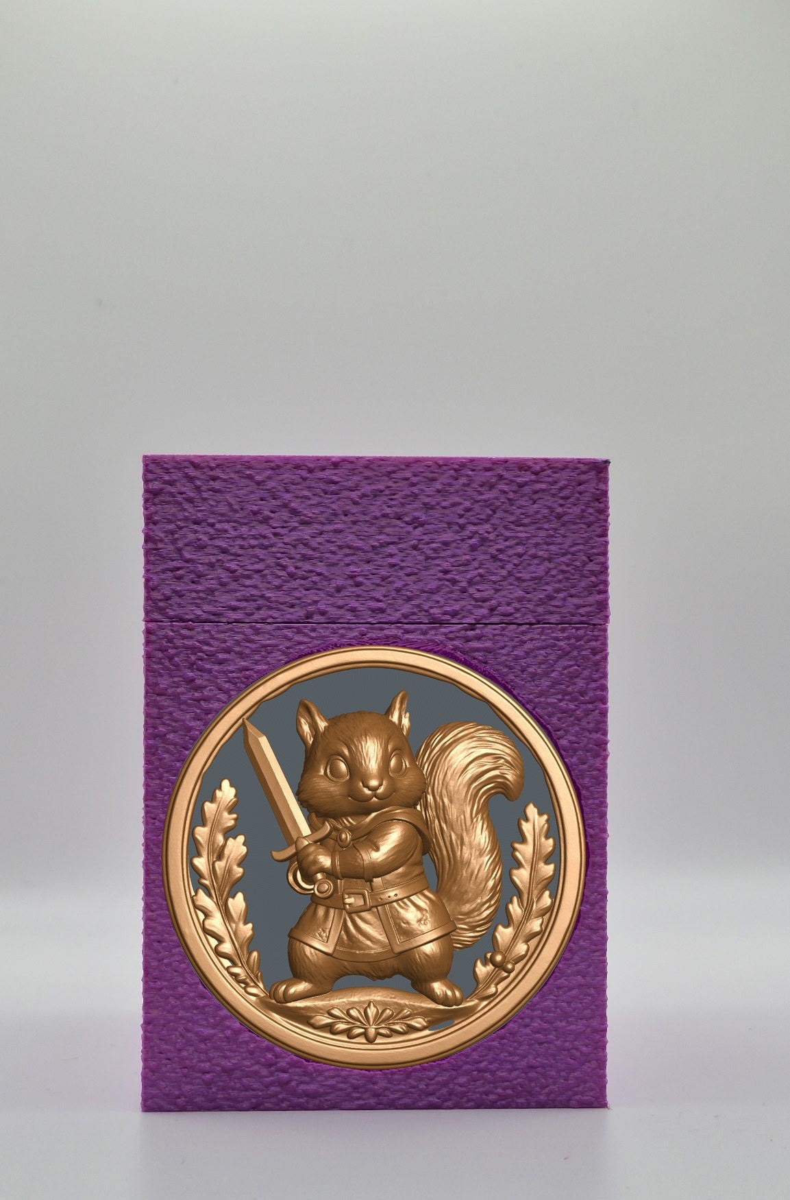 Squirrel Card Box — Purple