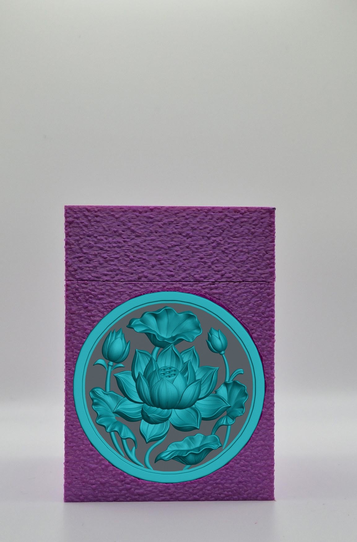 Lotus Card Box — Purple