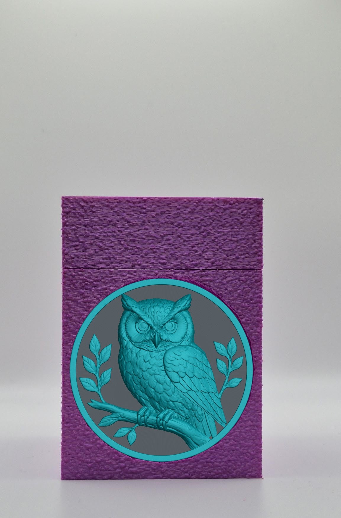 Owl Card Box — Purple