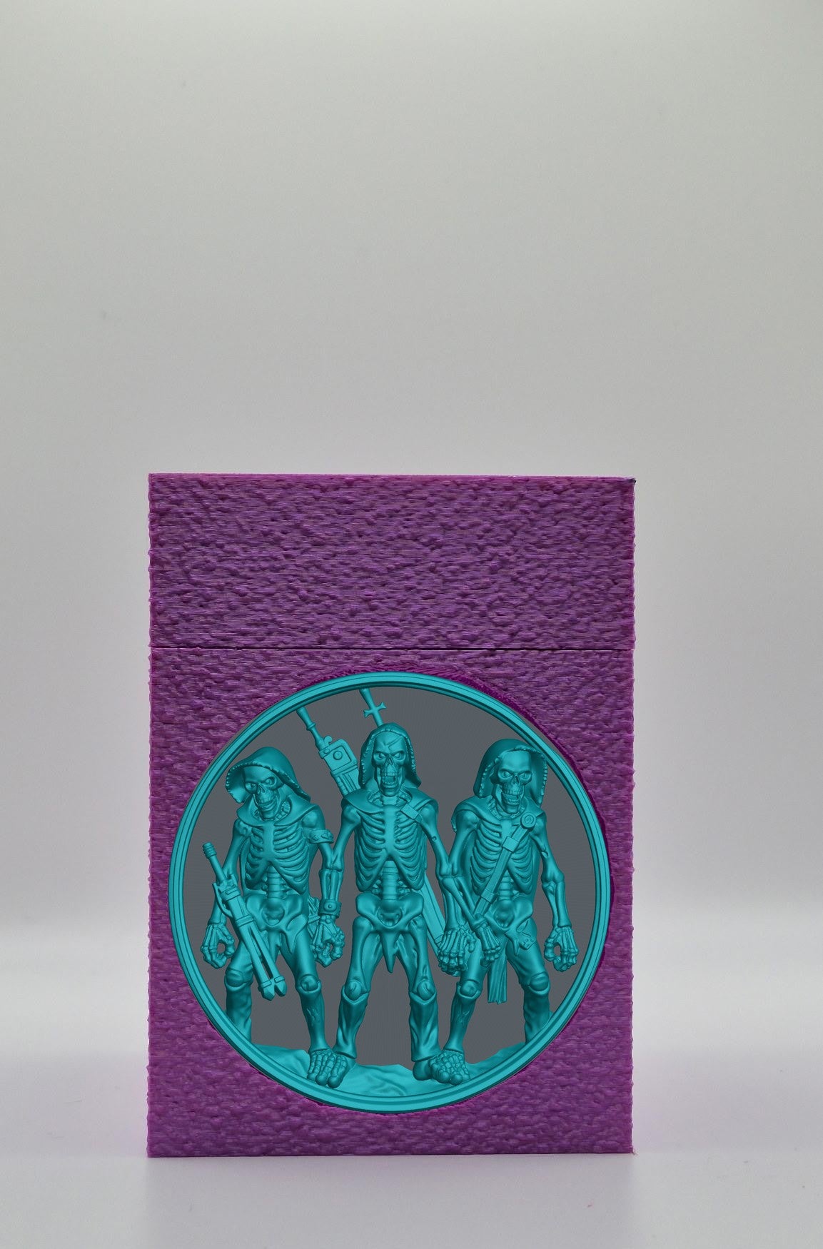 Skeleton Army Card Box — Purple