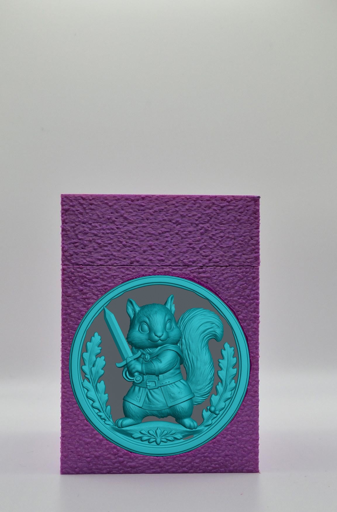 Squirrel Card Box — Purple