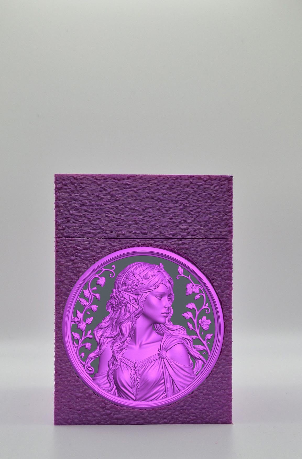 Elf Maiden Card Box — Purple