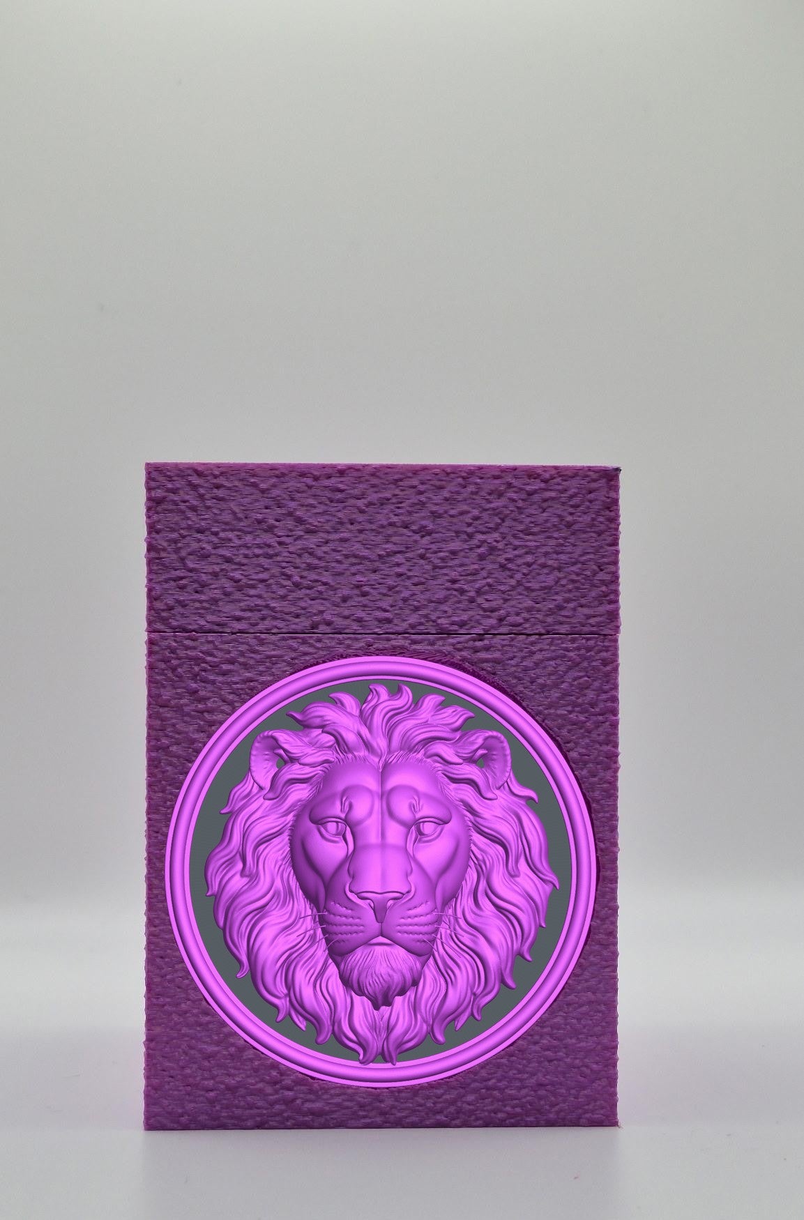 Lion Card Box — Purple