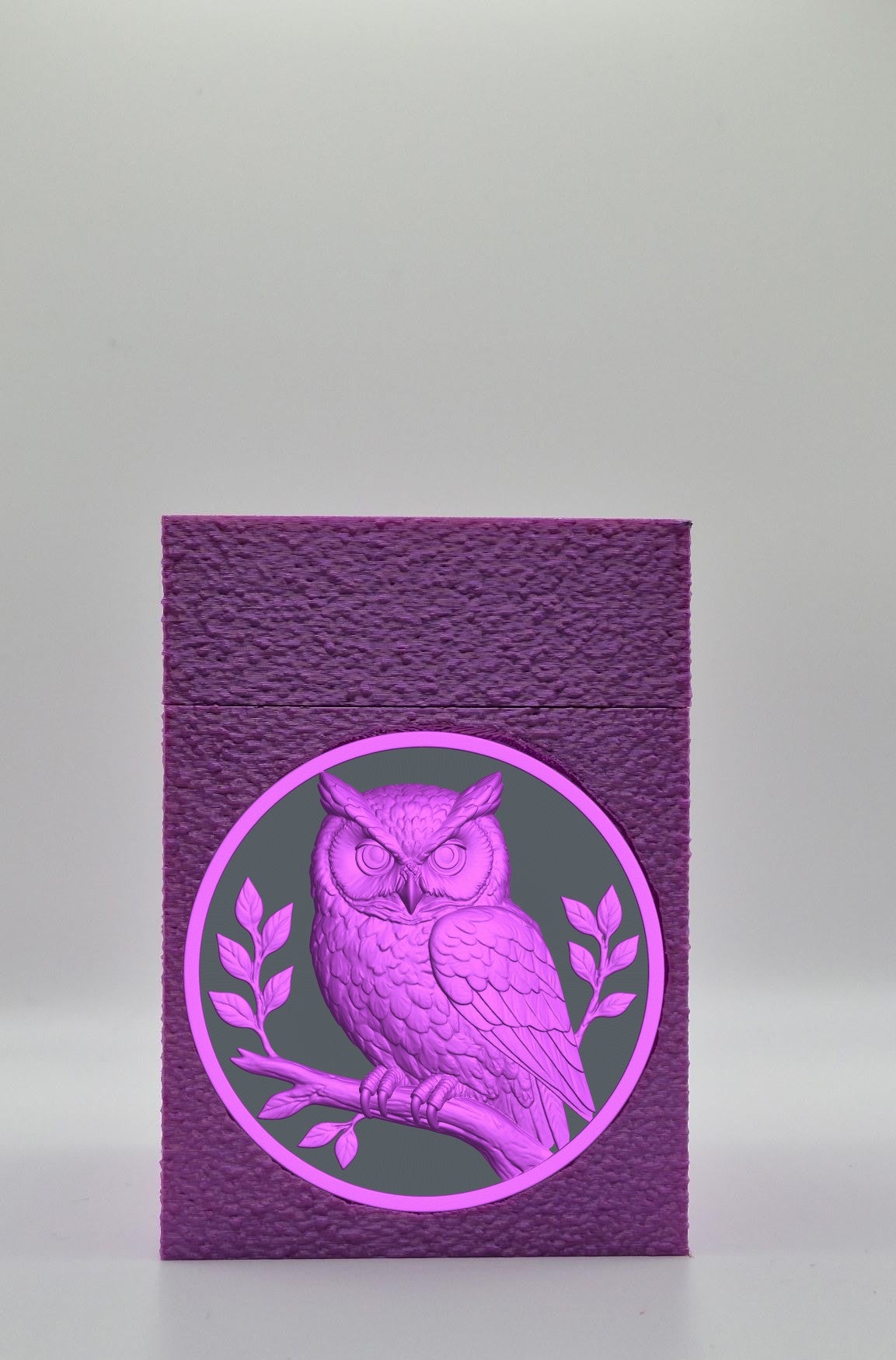 Owl Card Box — Purple
