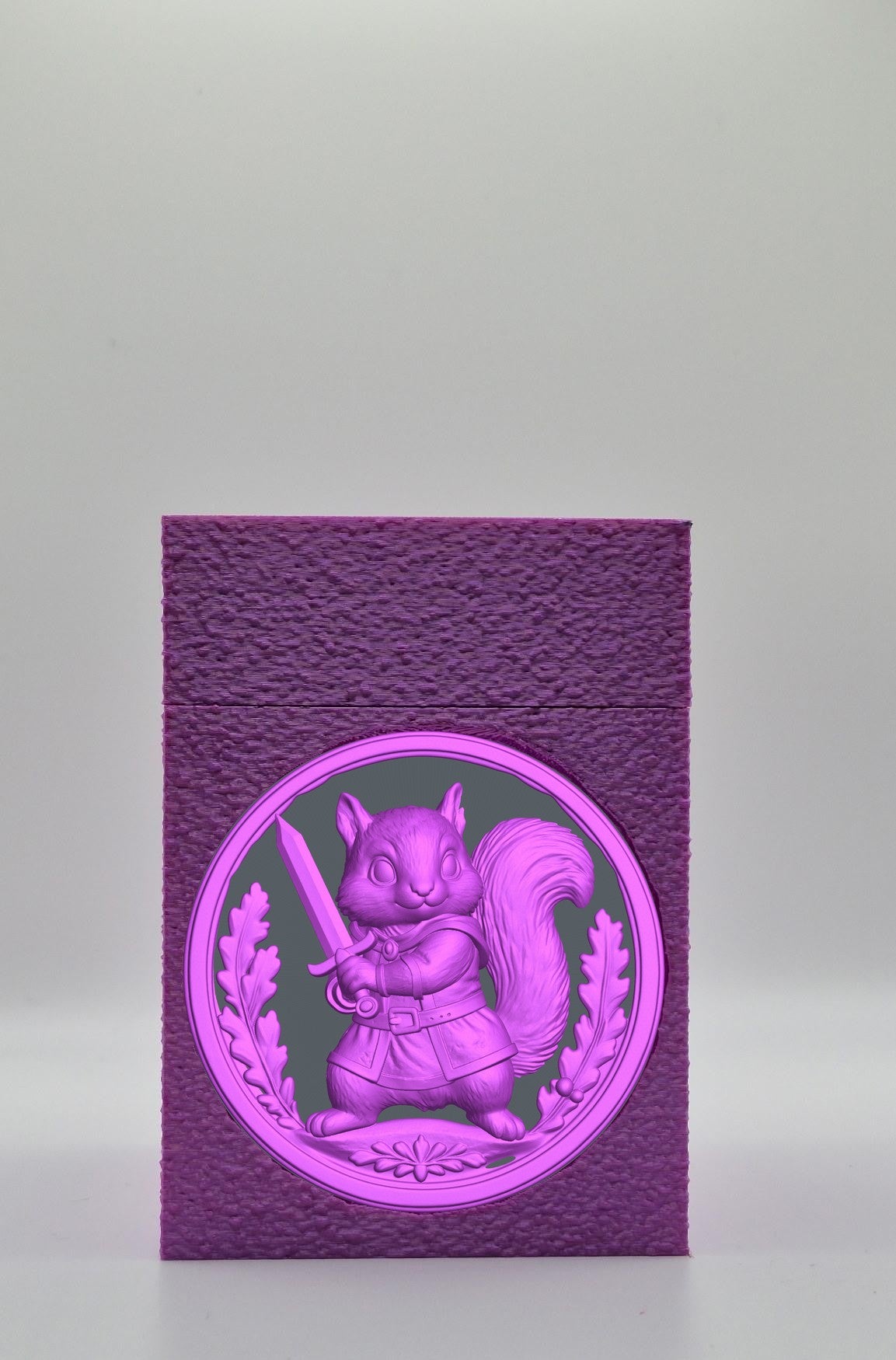 Squirrel Card Box — Purple