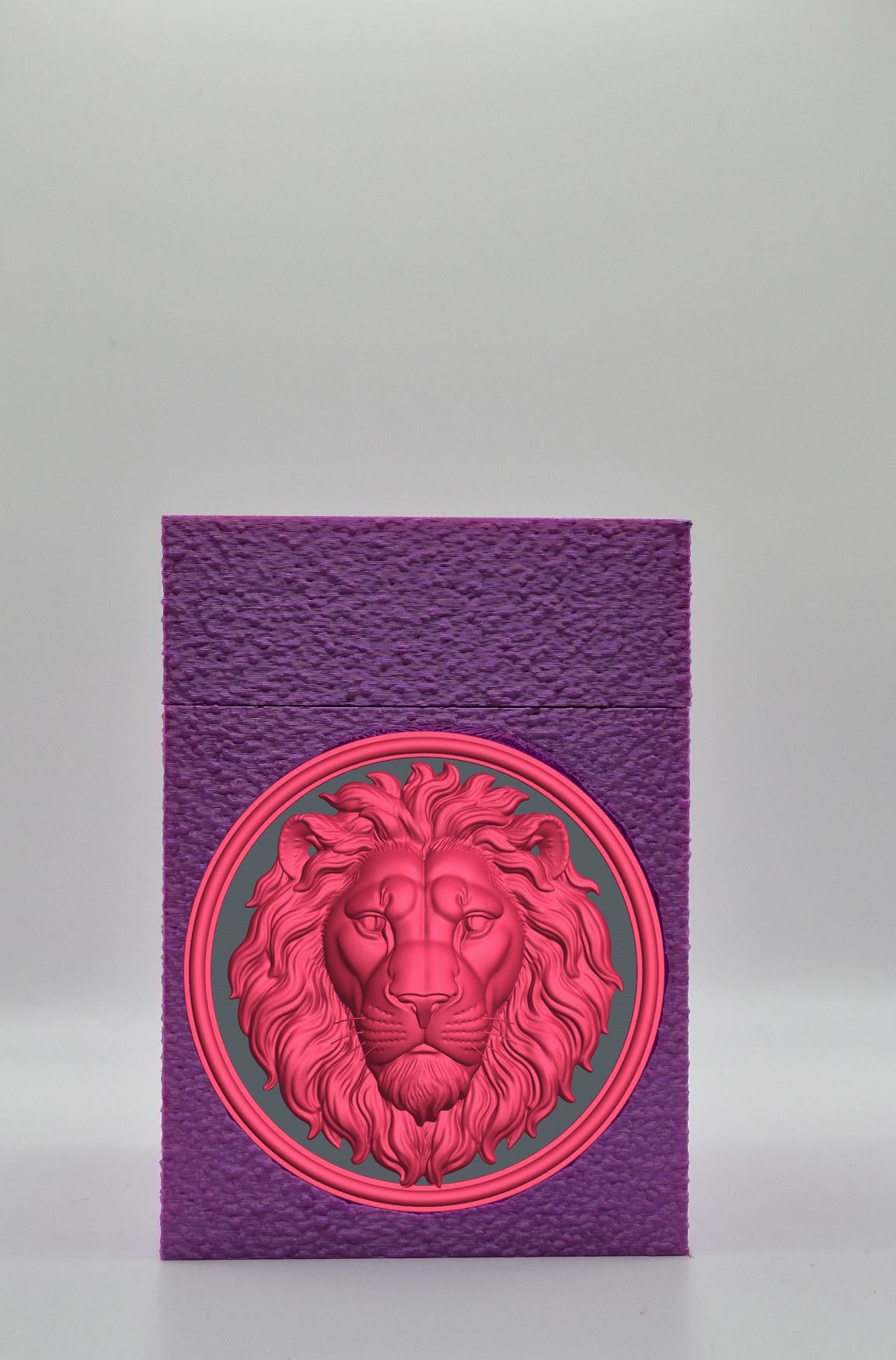 Lion Card Box — Purple