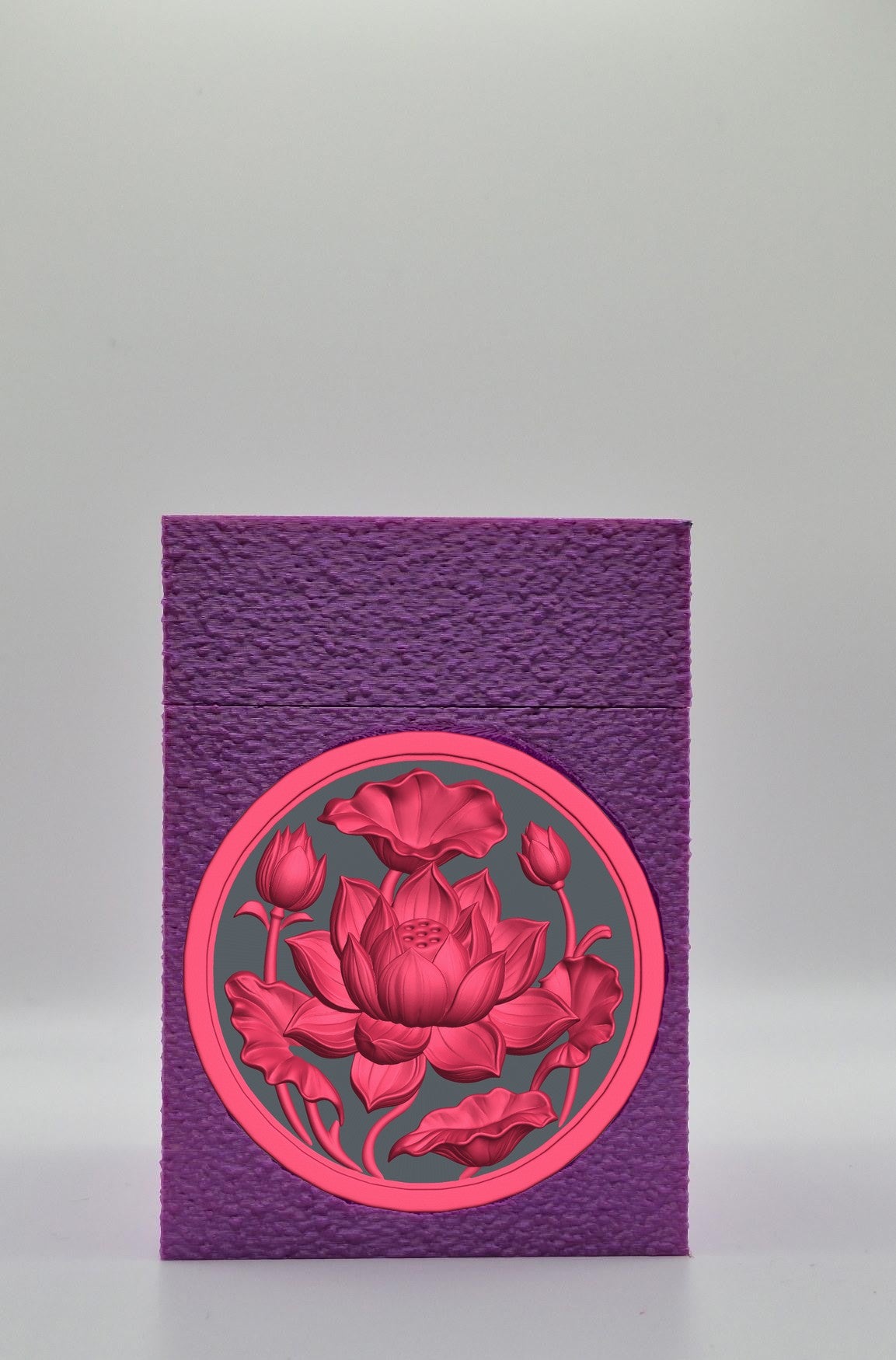 Lotus Card Box — Purple