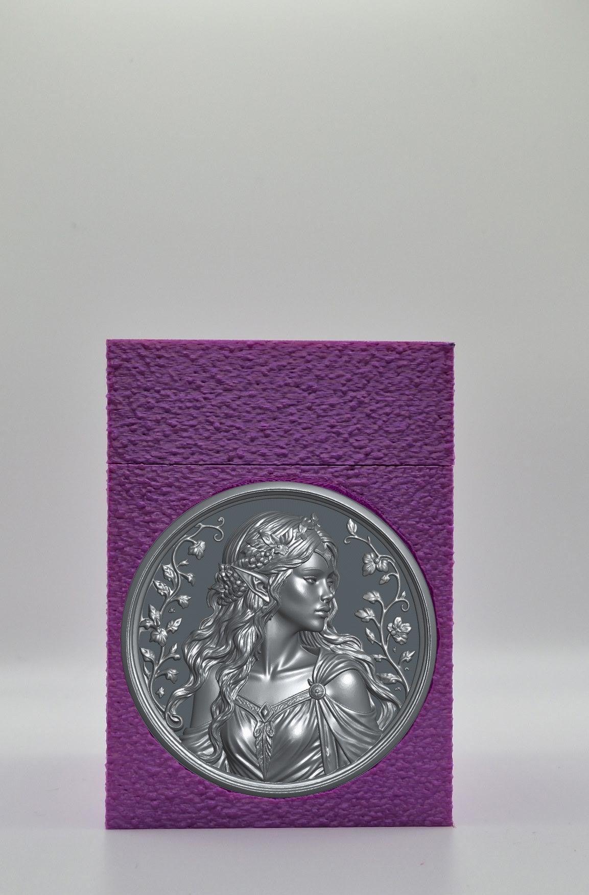 Elf Maiden Card Box — Purple