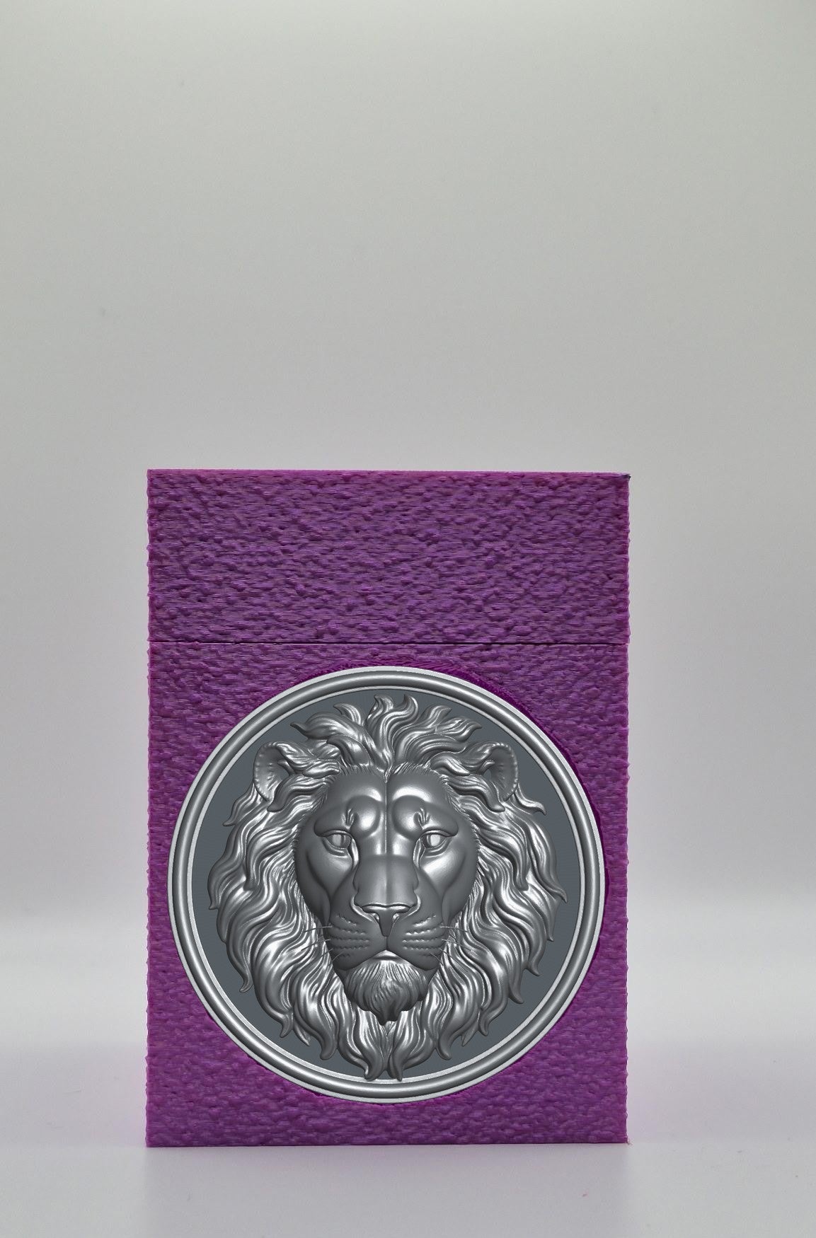 Lion Card Box — Purple