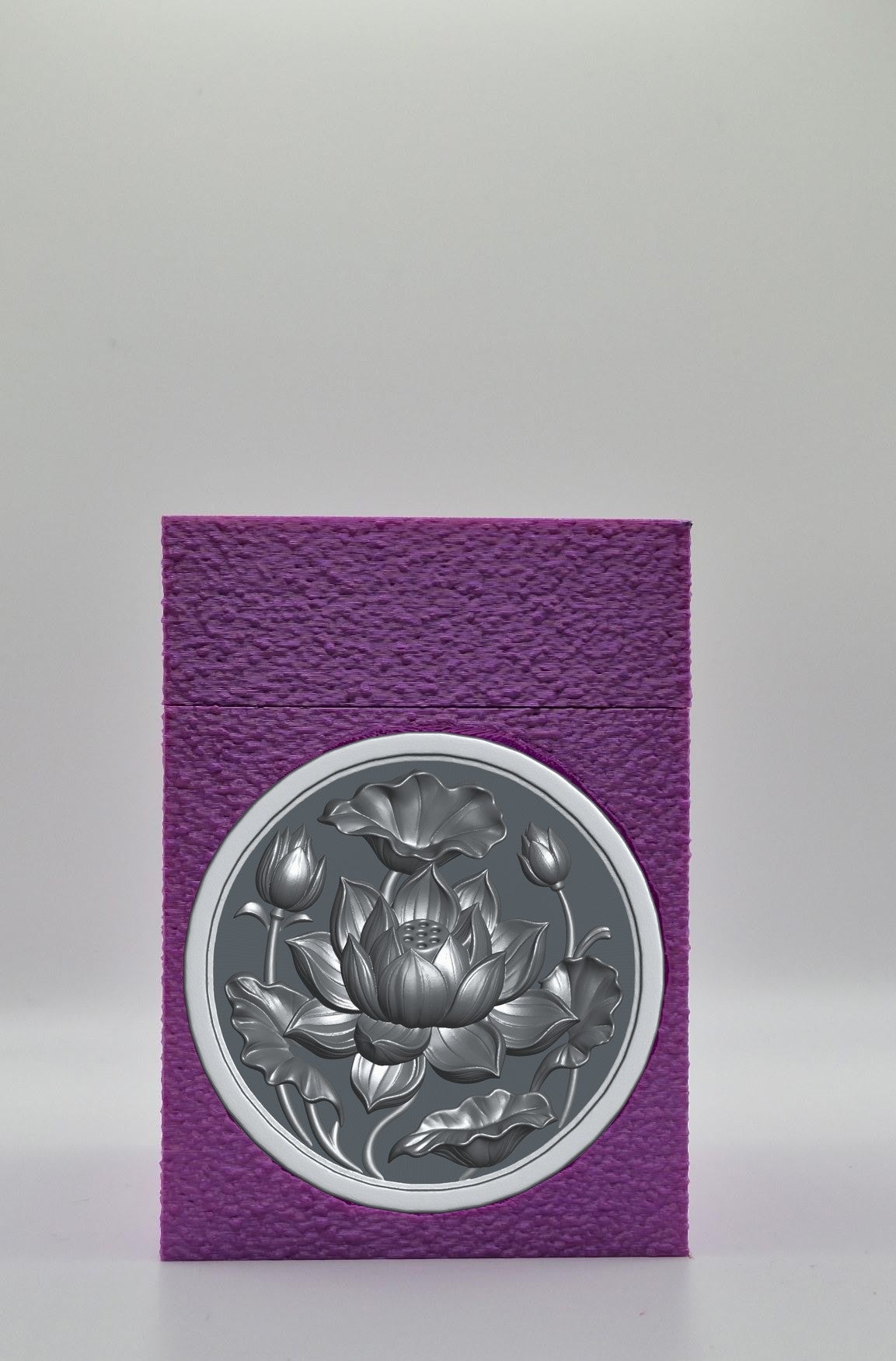 Lotus Card Box — Purple