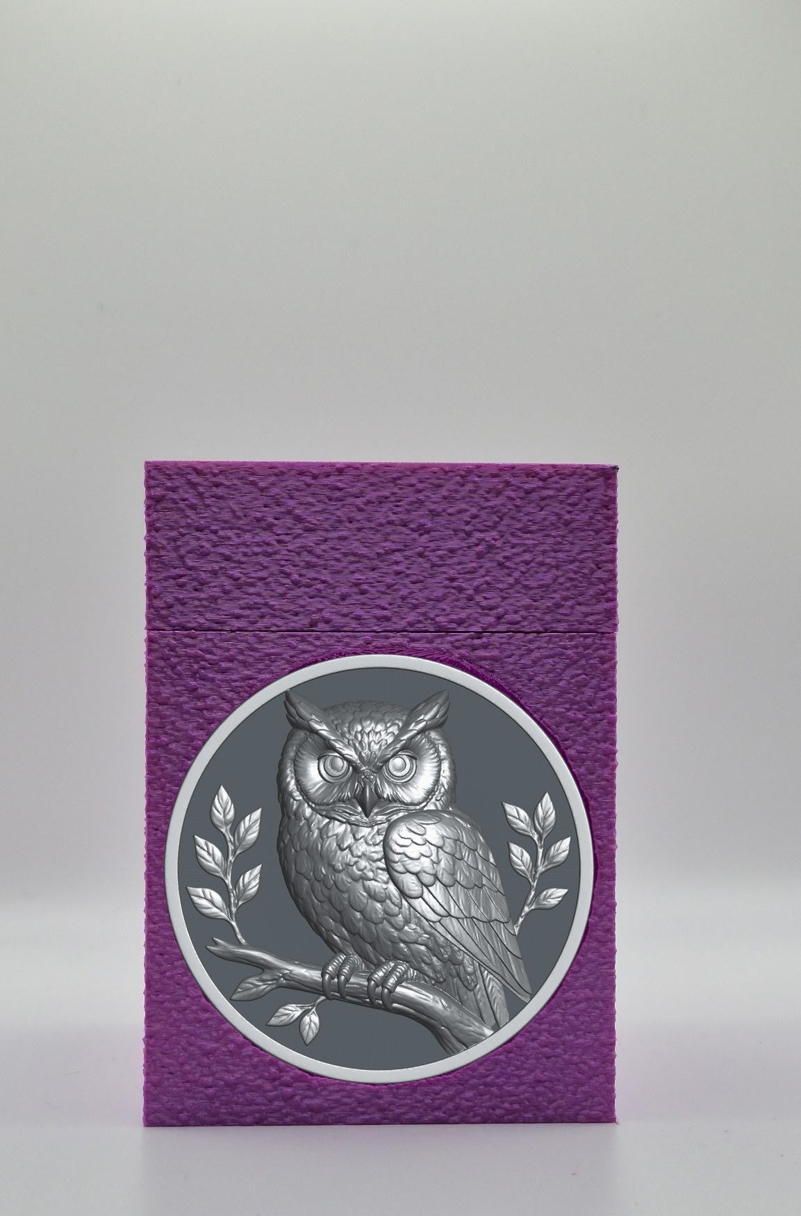 Owl Card Box — Purple