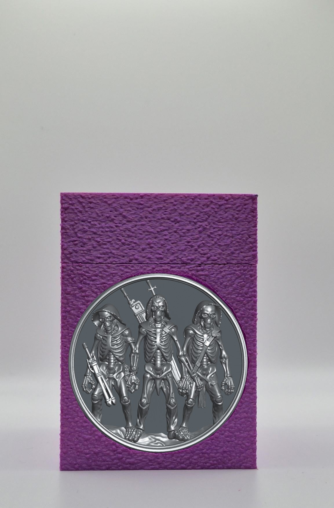 Skeleton Army Card Box — Purple