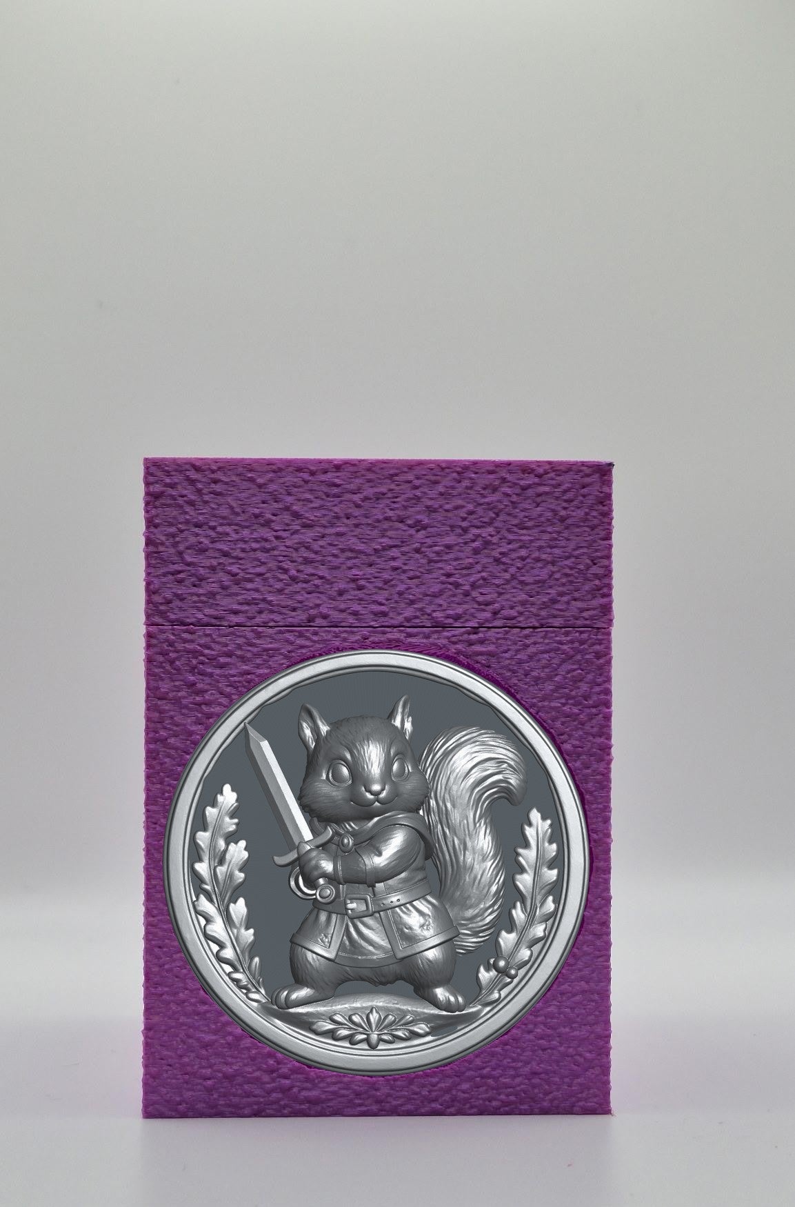 Squirrel Card Box — Purple