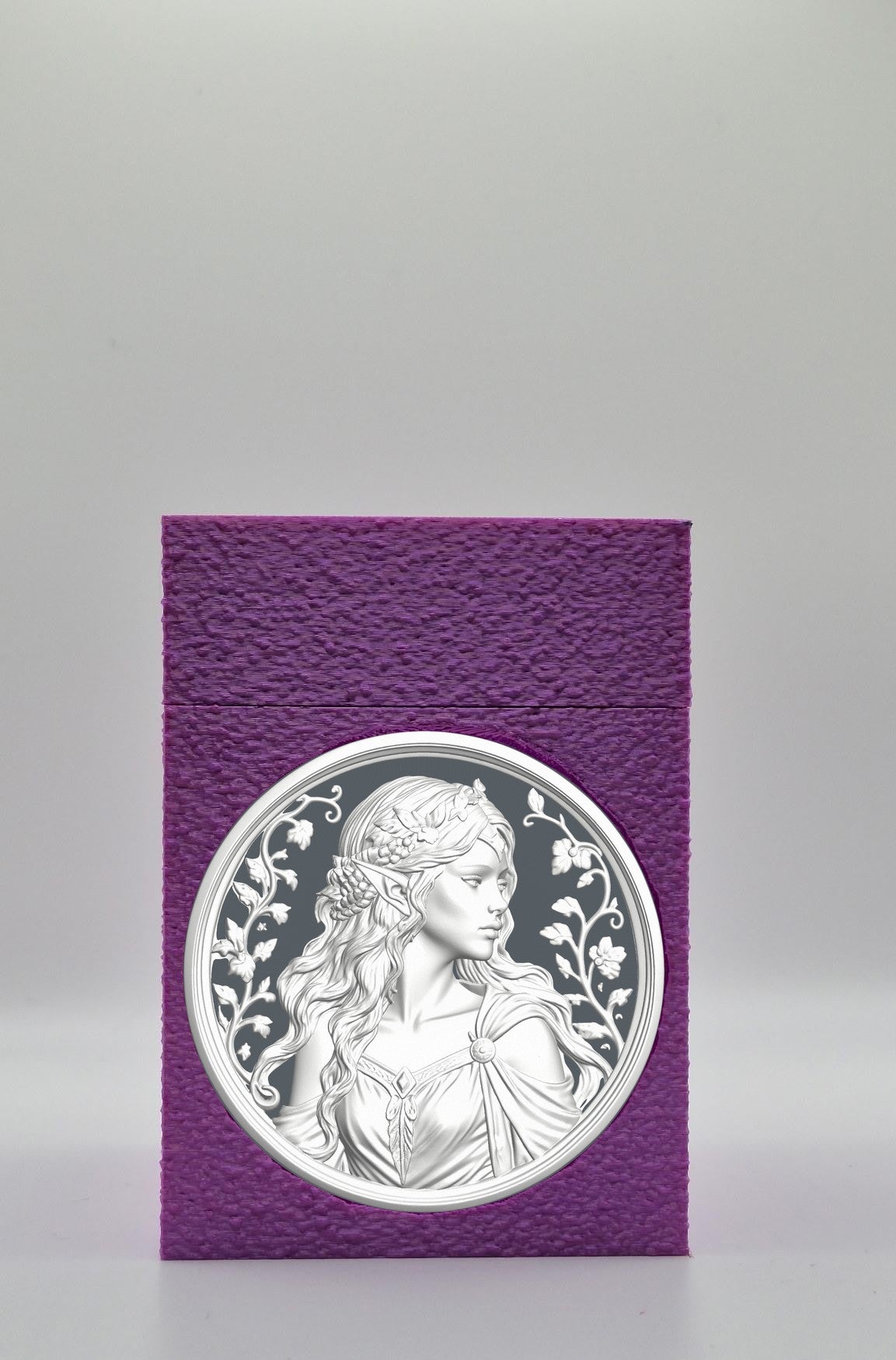 Elf Maiden Card Box — Purple