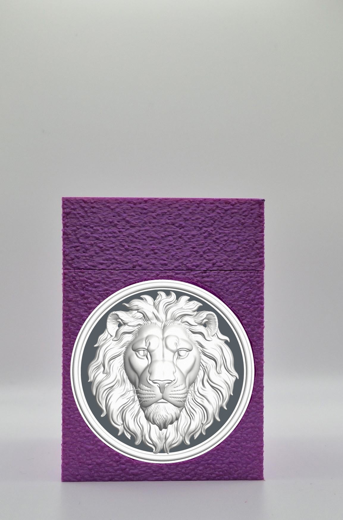 Lion Card Box — Purple