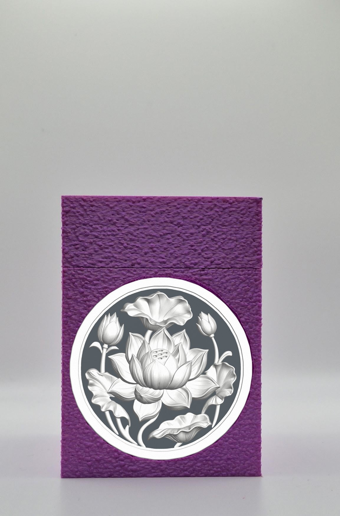 Lotus Card Box — Purple