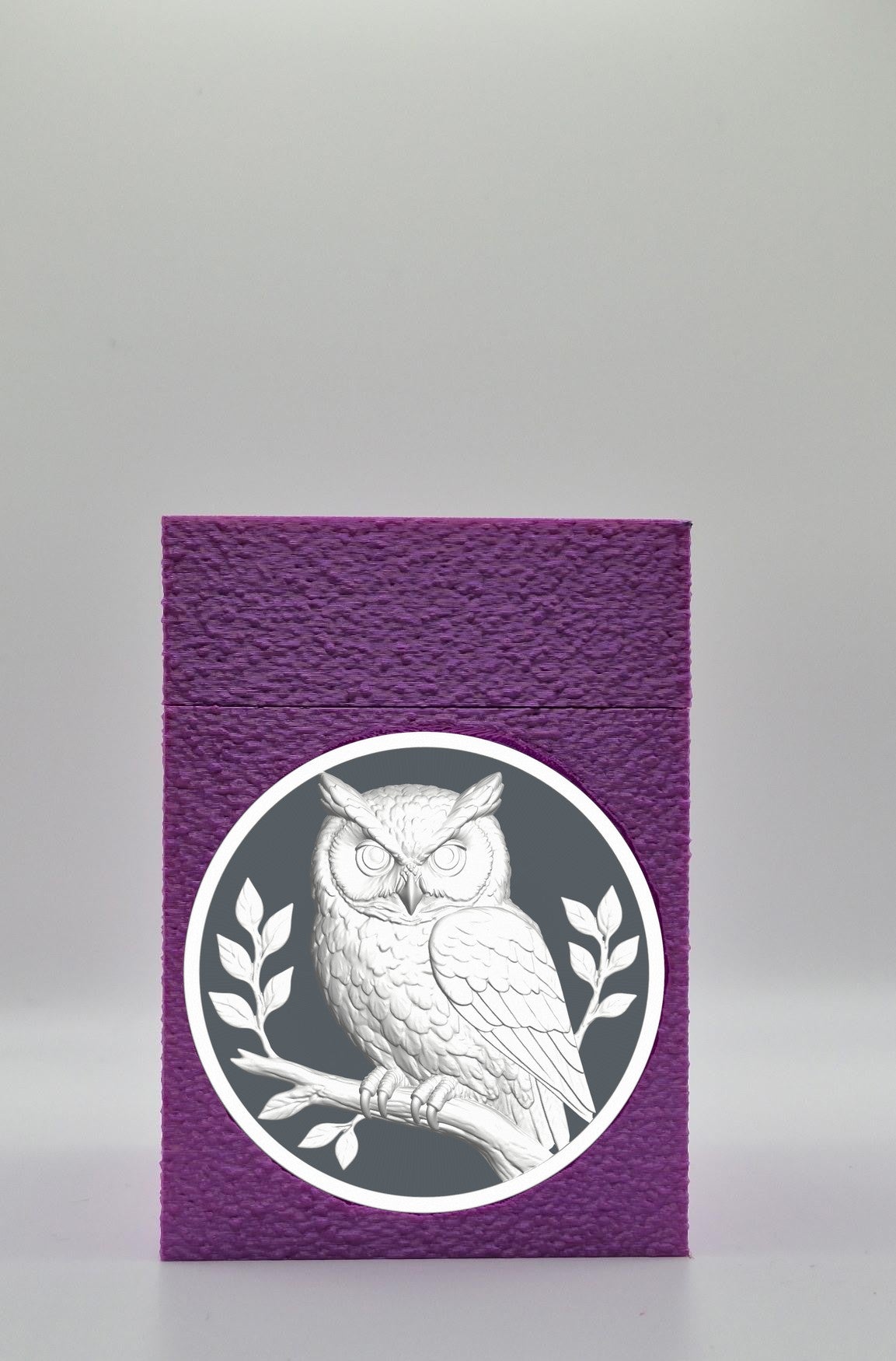 Owl Card Box — Purple
