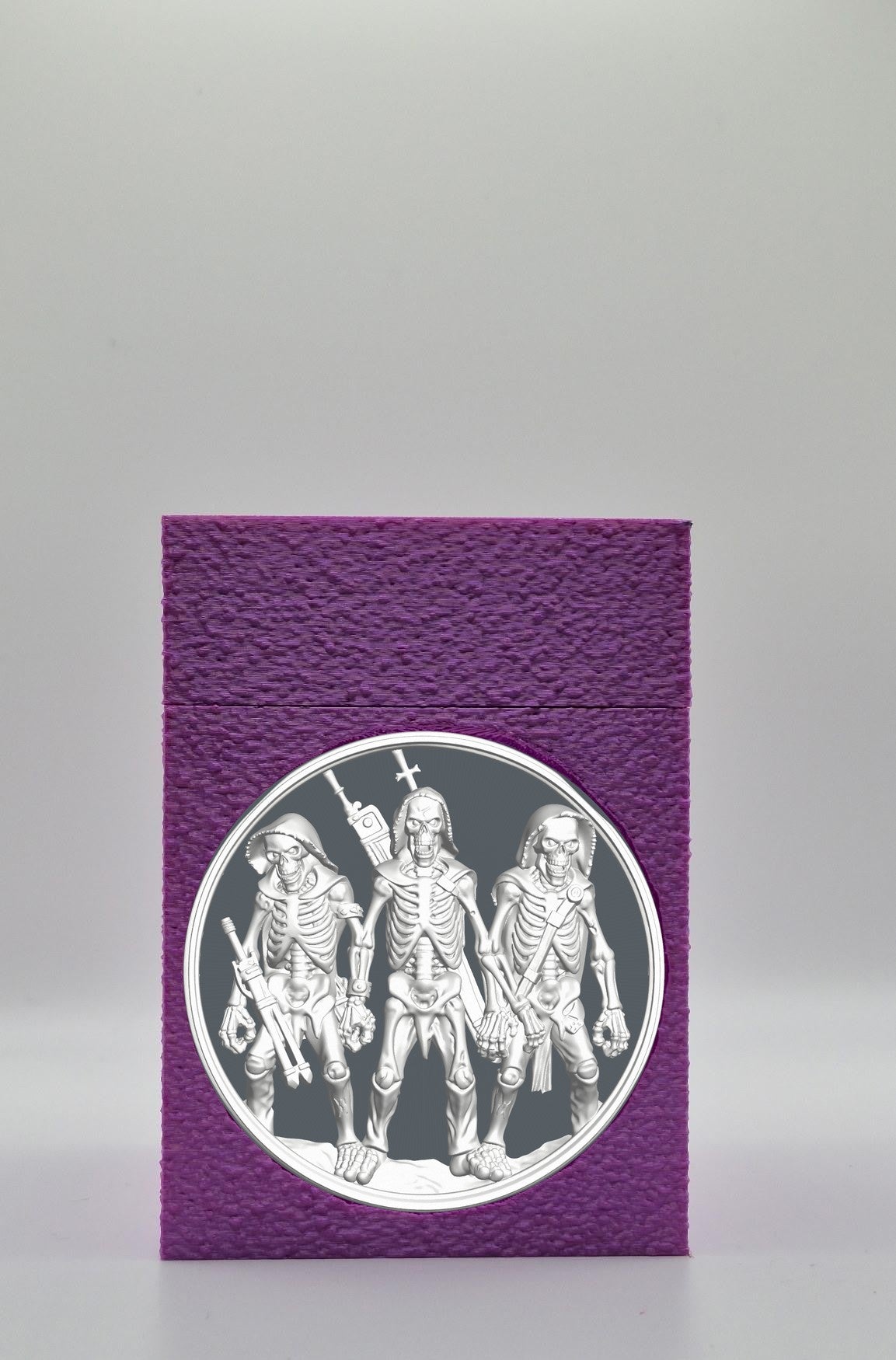 Skeleton Army Card Box — Purple