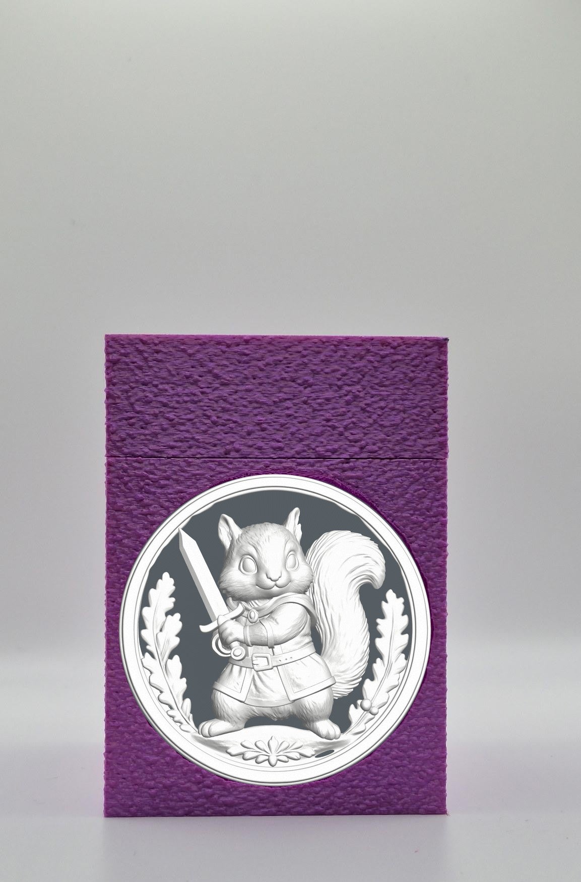 Squirrel Card Box — Purple