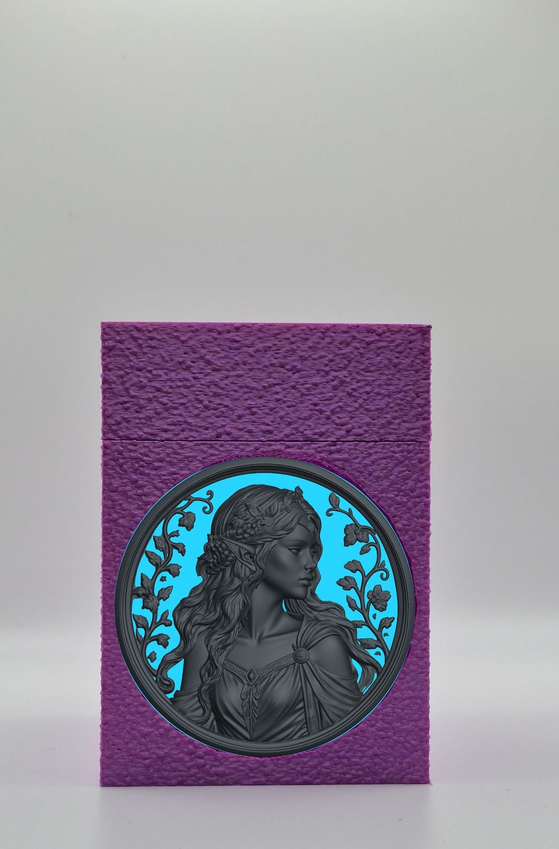 Elf Maiden Card Box — Purple