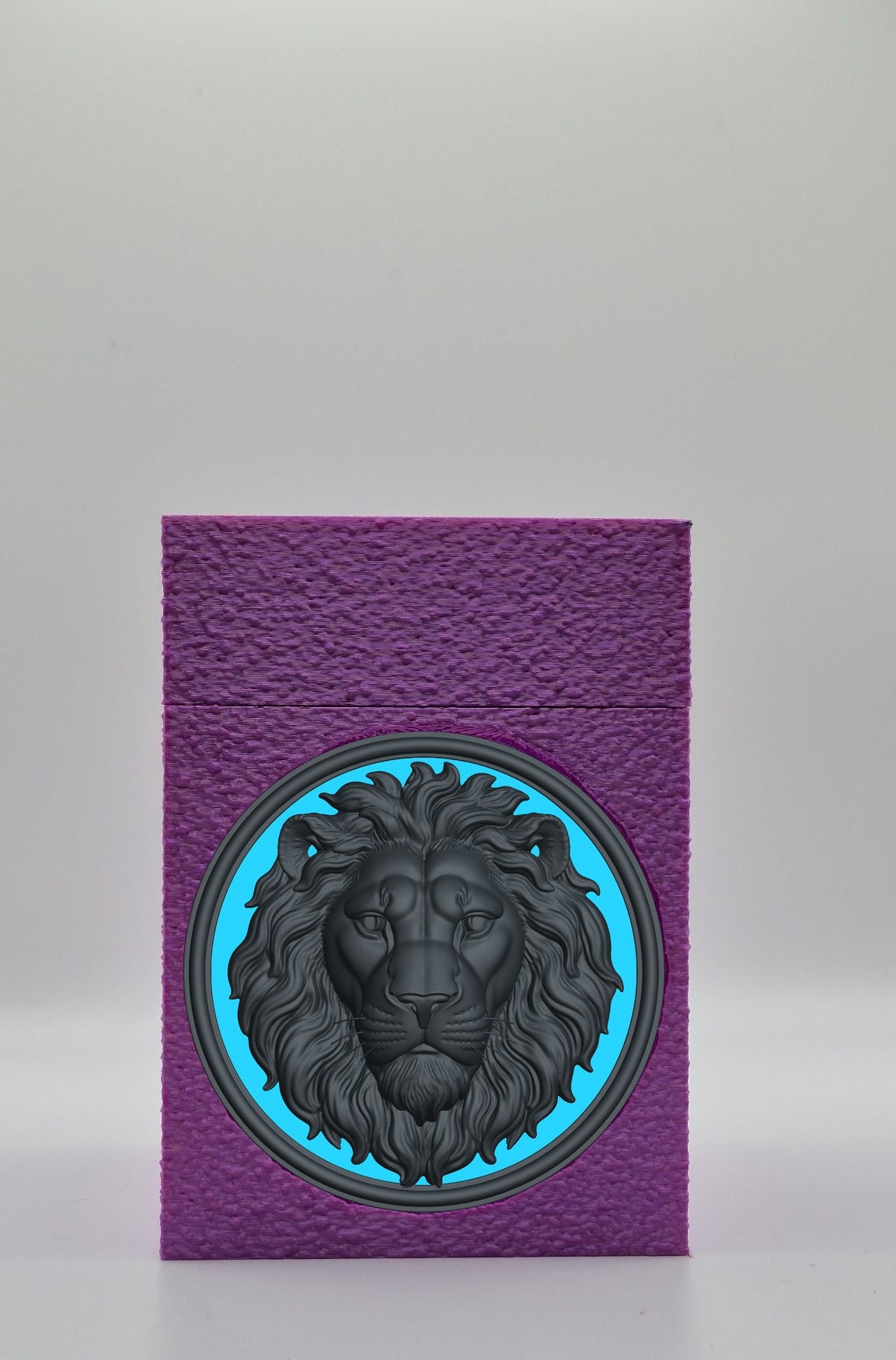 Lion Card Box — Purple