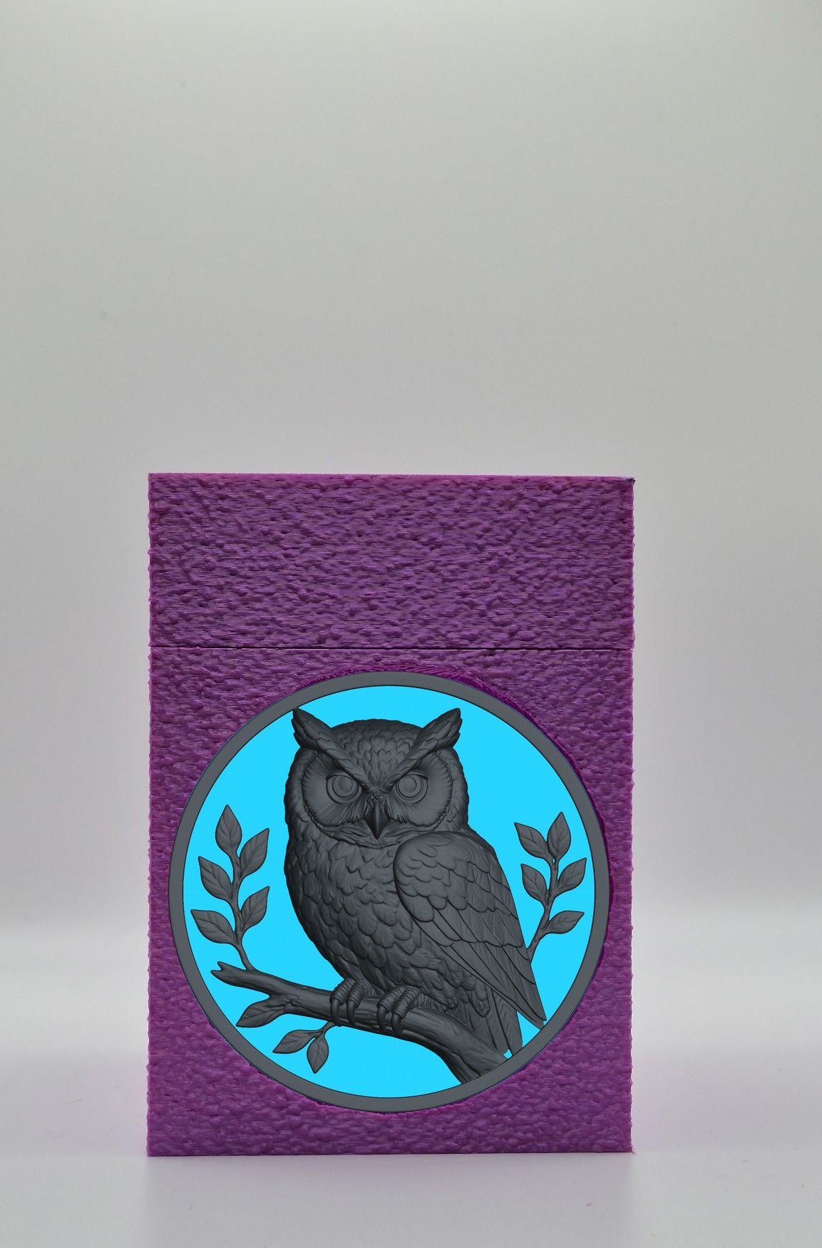 Owl Card Box — Purple