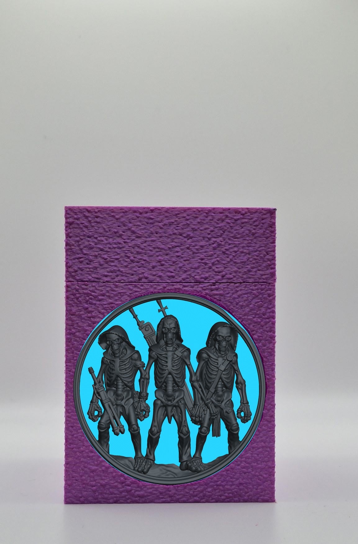 Skeleton Army Card Box — Purple