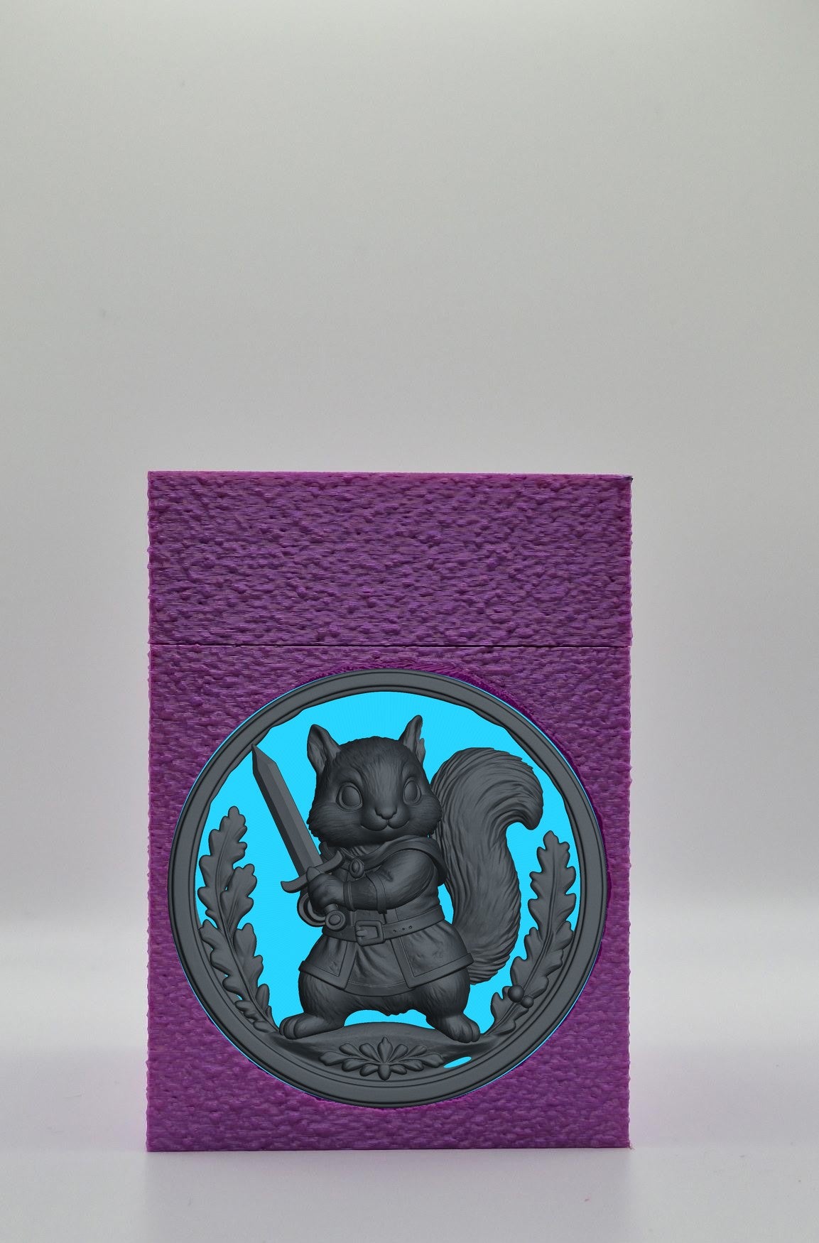 Squirrel Card Box — Purple
