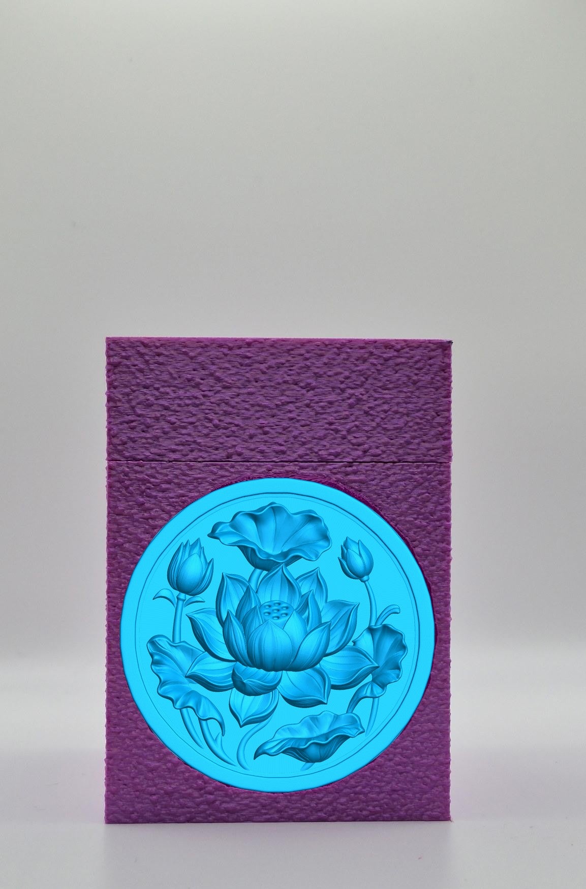Lotus Card Box — Purple