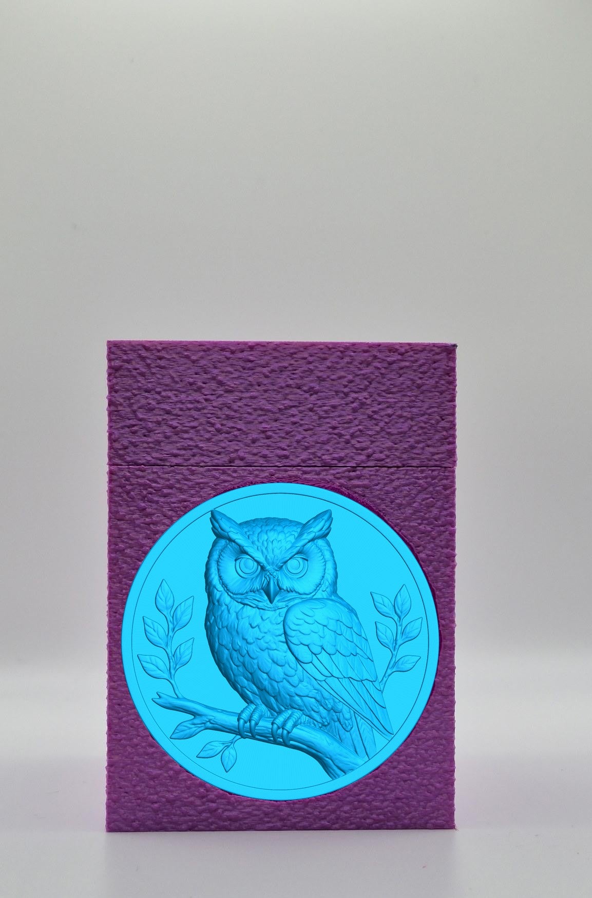 Owl Card Box — Purple