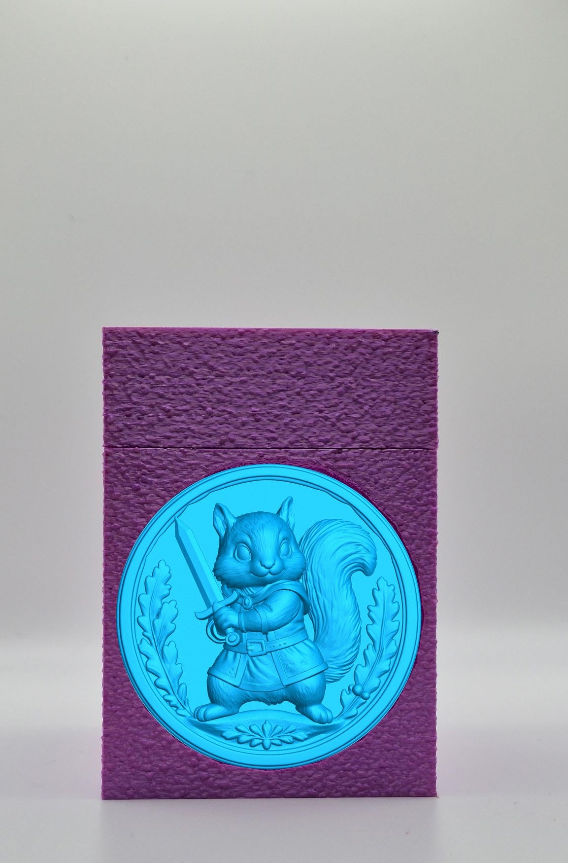 Squirrel Card Box — Purple