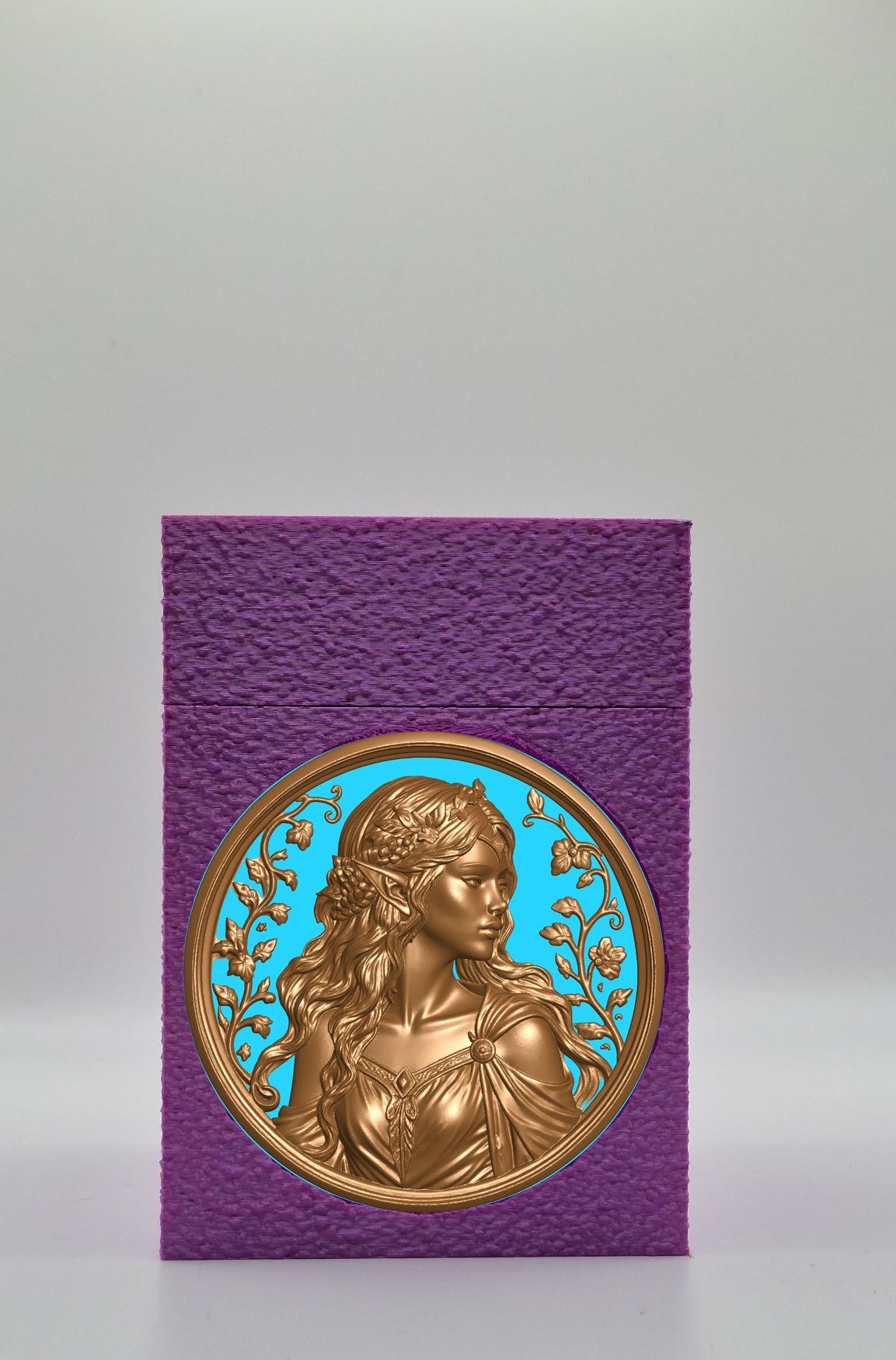 Elf Maiden Card Box — Purple