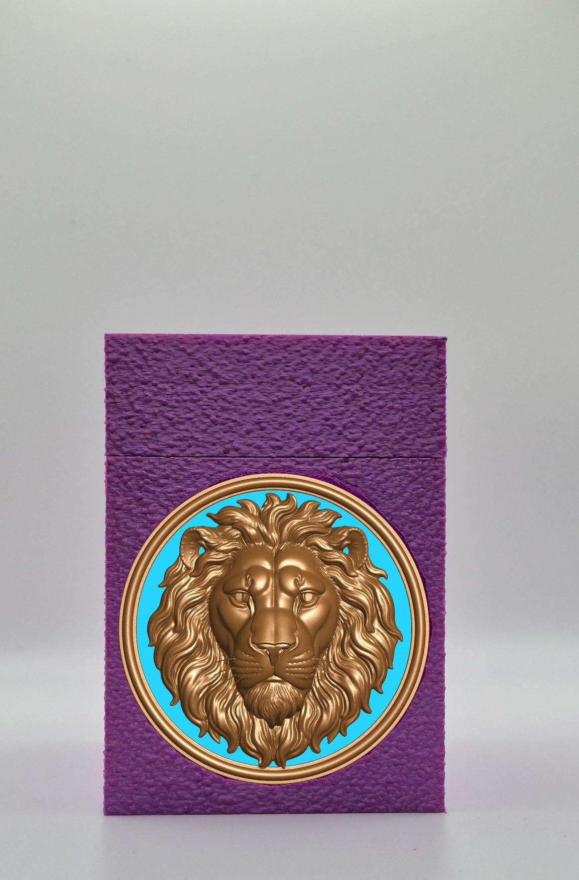 Lion Card Box — Purple