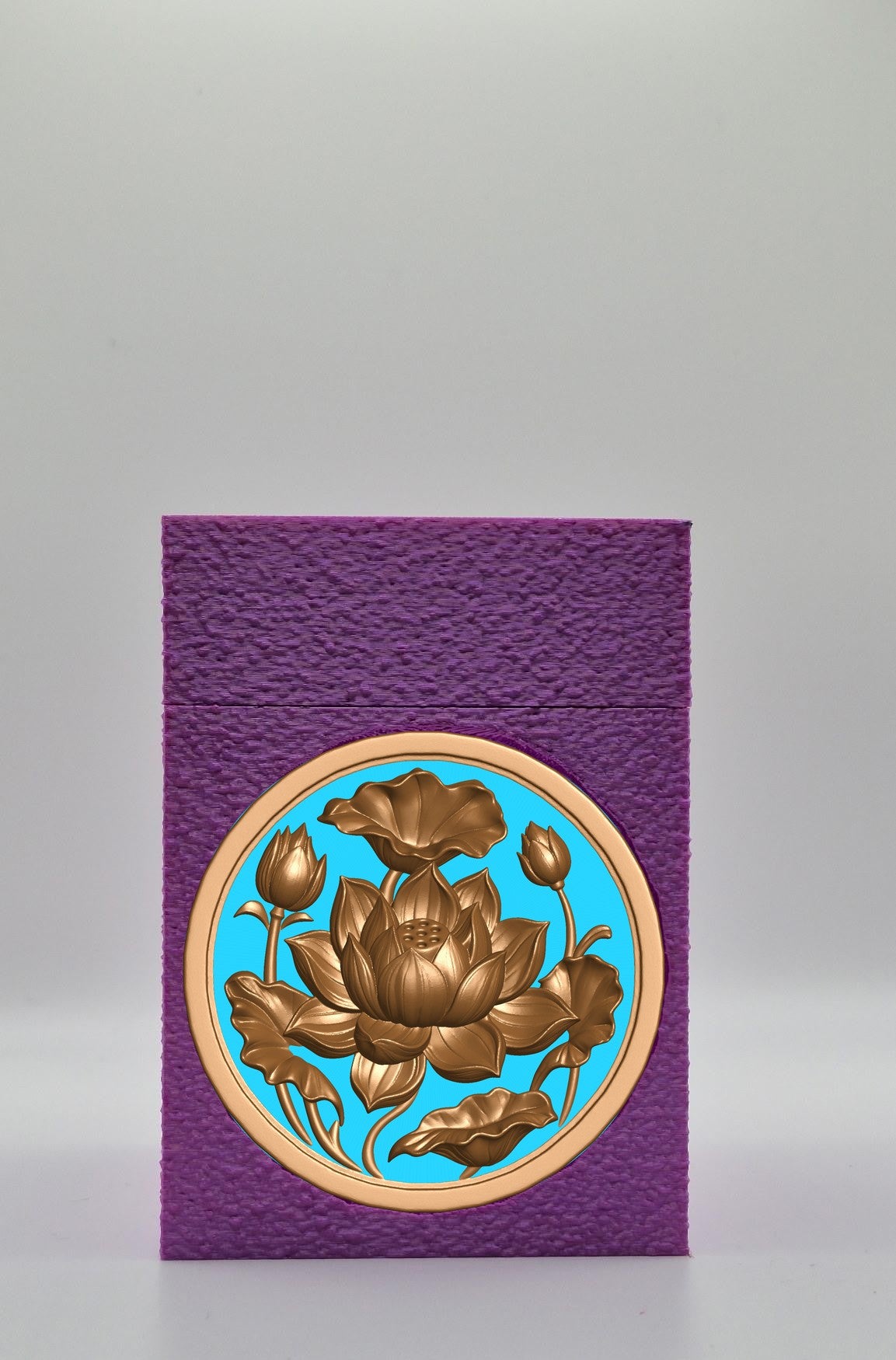 Lotus Card Box — Purple
