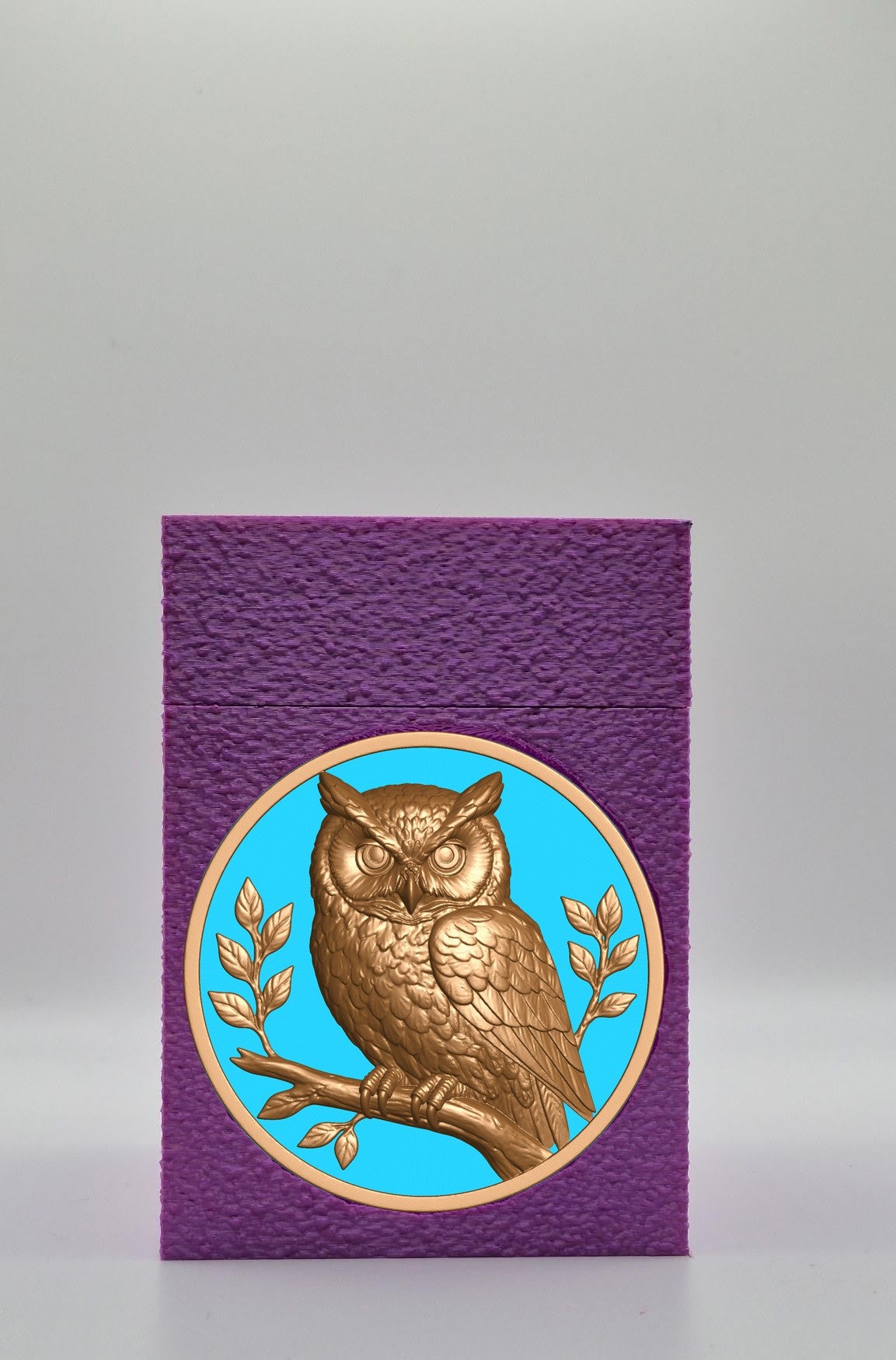 Owl Card Box — Purple