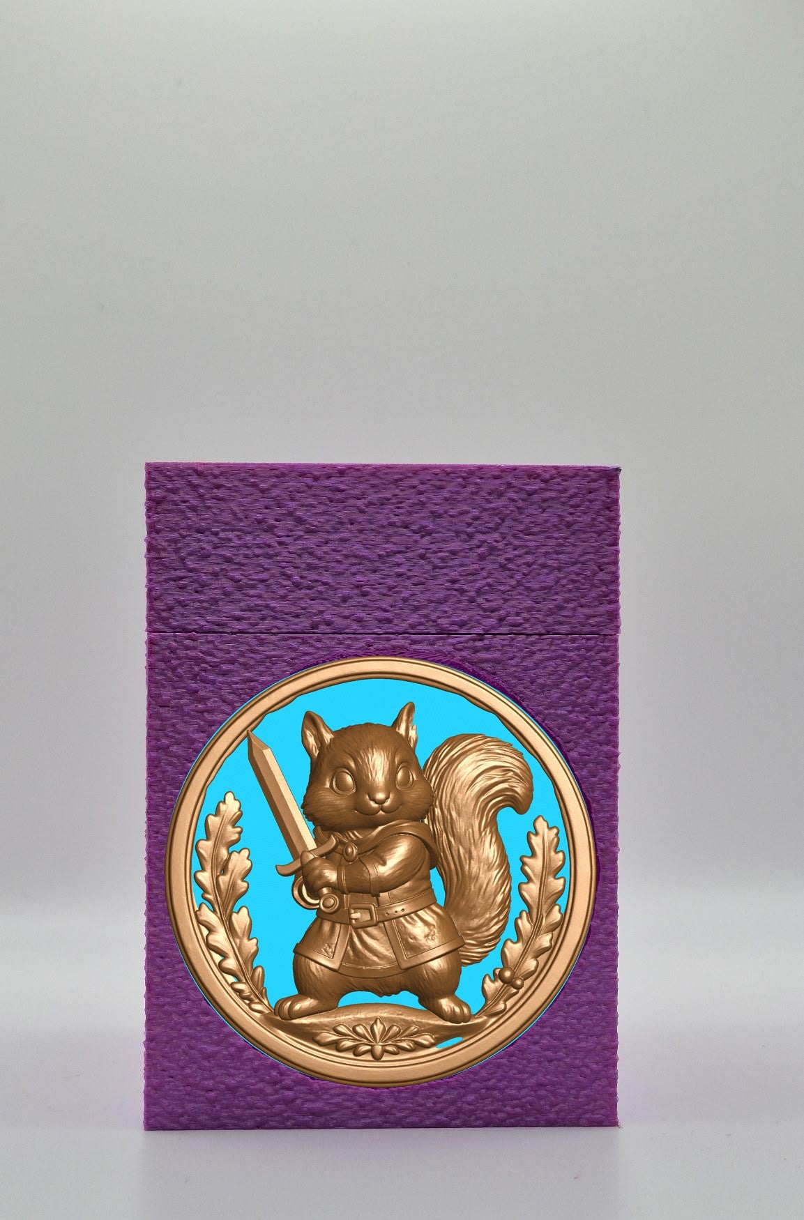 Squirrel Card Box — Purple