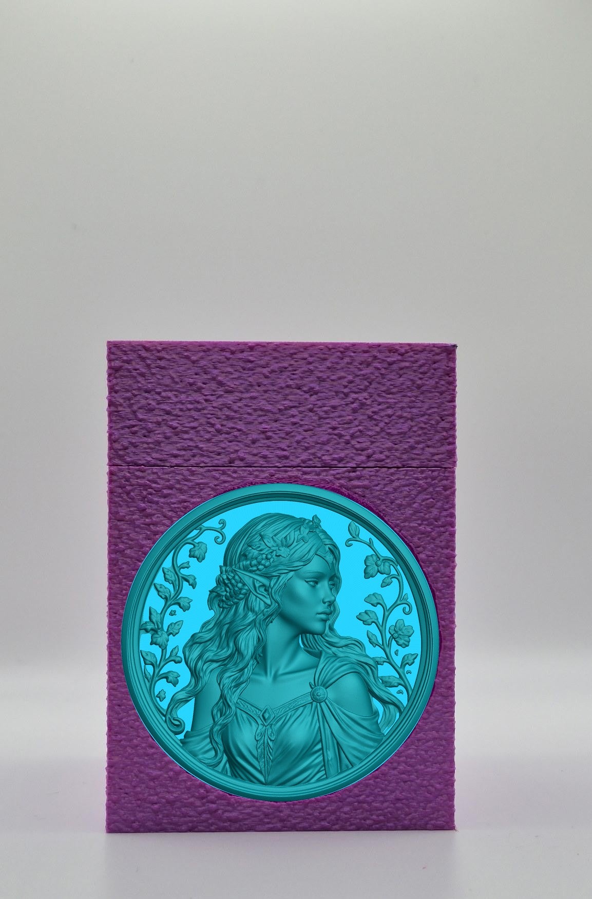 Elf Maiden Card Box — Purple