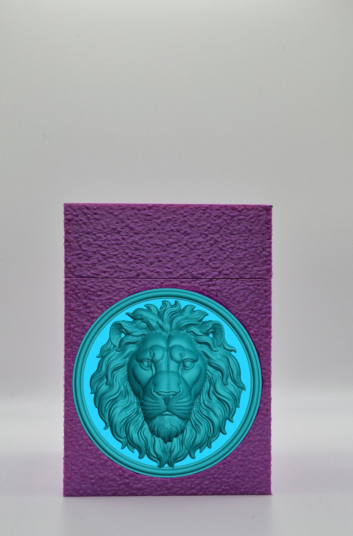 Lion Card Box — Purple