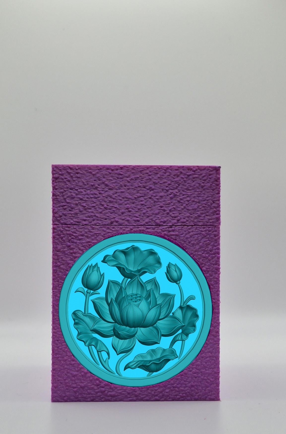 Lotus Card Box — Purple