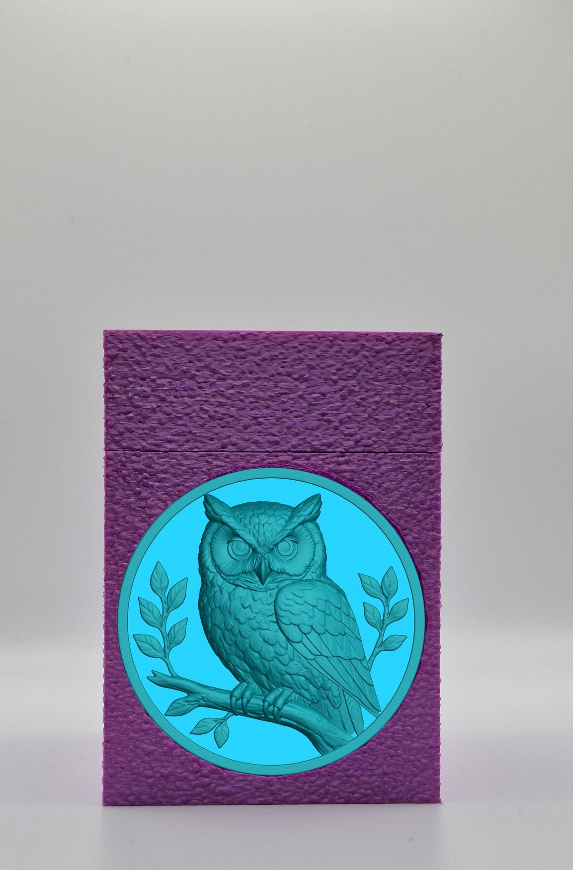 Owl Card Box — Purple