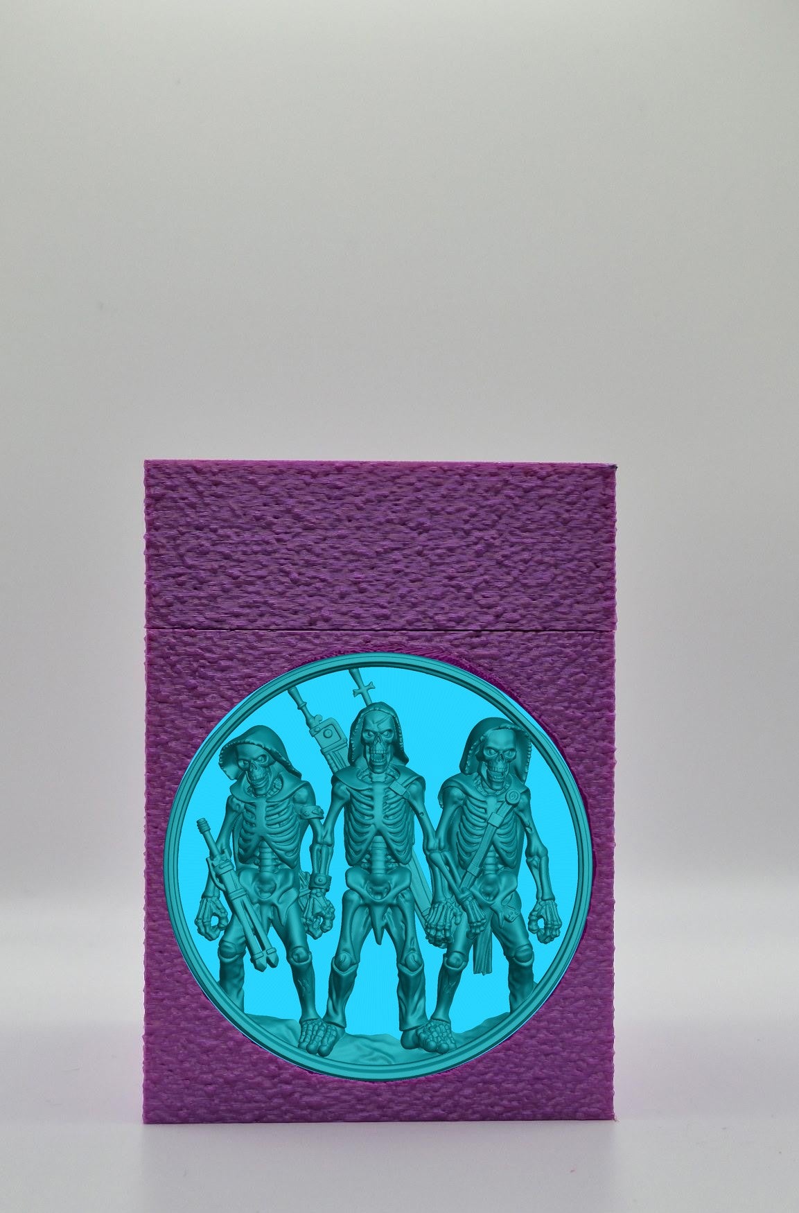 Skeleton Army Card Box — Purple