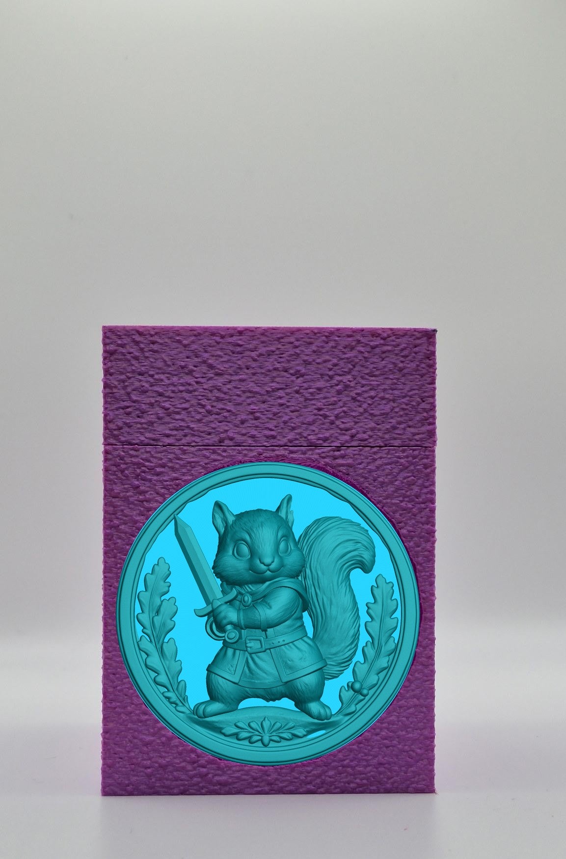 Squirrel Card Box — Purple
