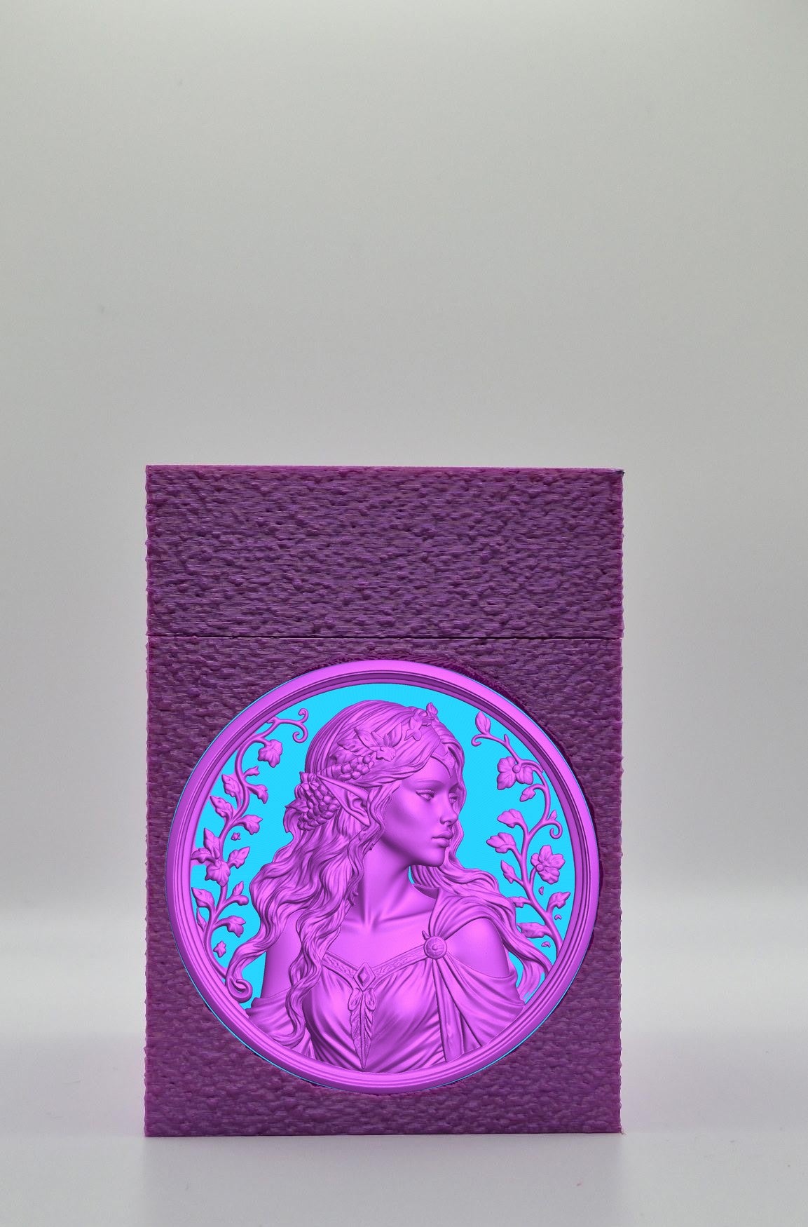 Elf Maiden Card Box — Purple