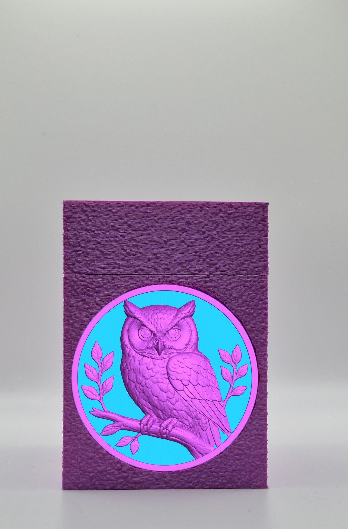 Owl Card Box — Purple